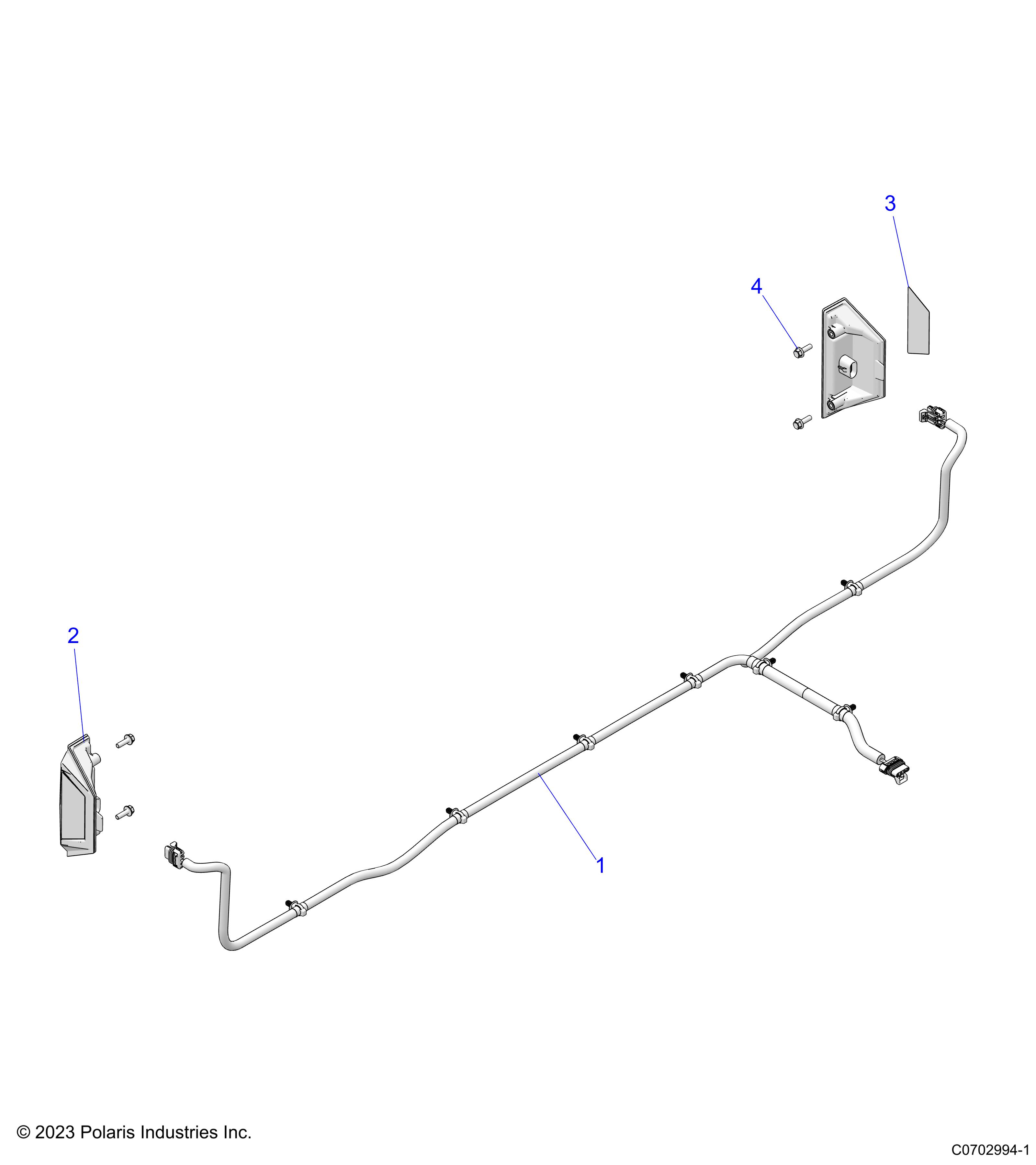 ELECTRICAL, LIGHT, TAILLIGHT, BOX HARNESS - D26P4ED4D4 (C700502-4)