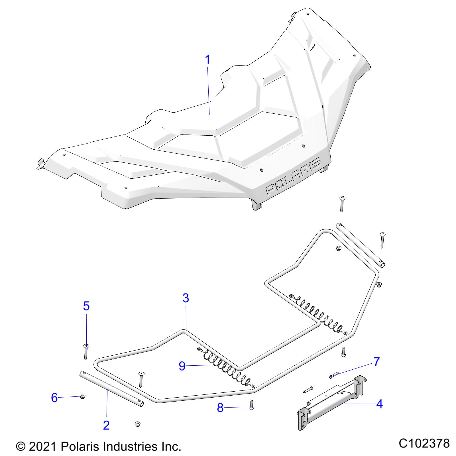 DRIVE TRAIN, MAIN GEARCASE MOUNTING - A25SEA50B1/B3 (C102378)