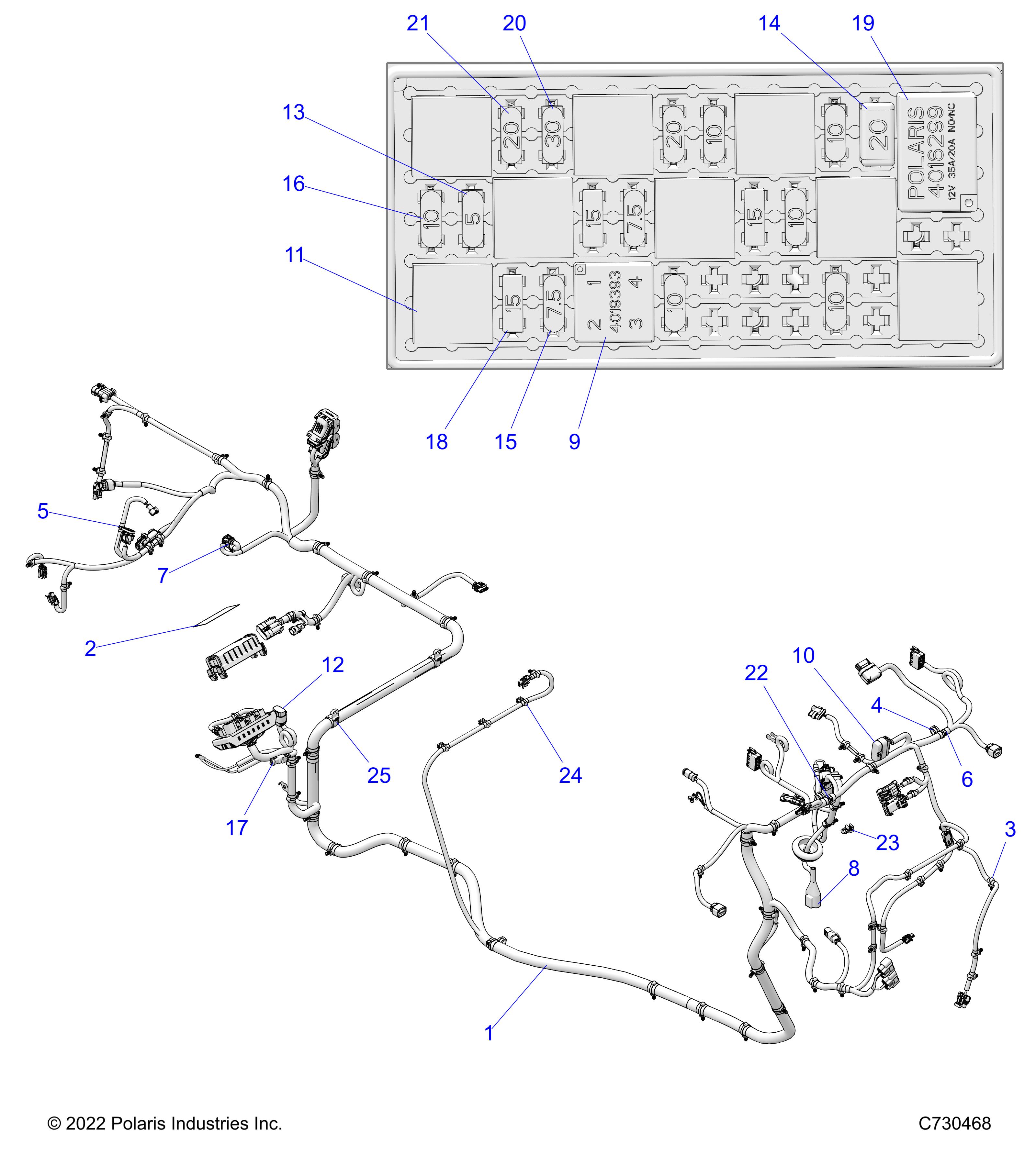 ELECTRICAL, WIRE HARNESS - R23M4E57B4/B9 (C730468)