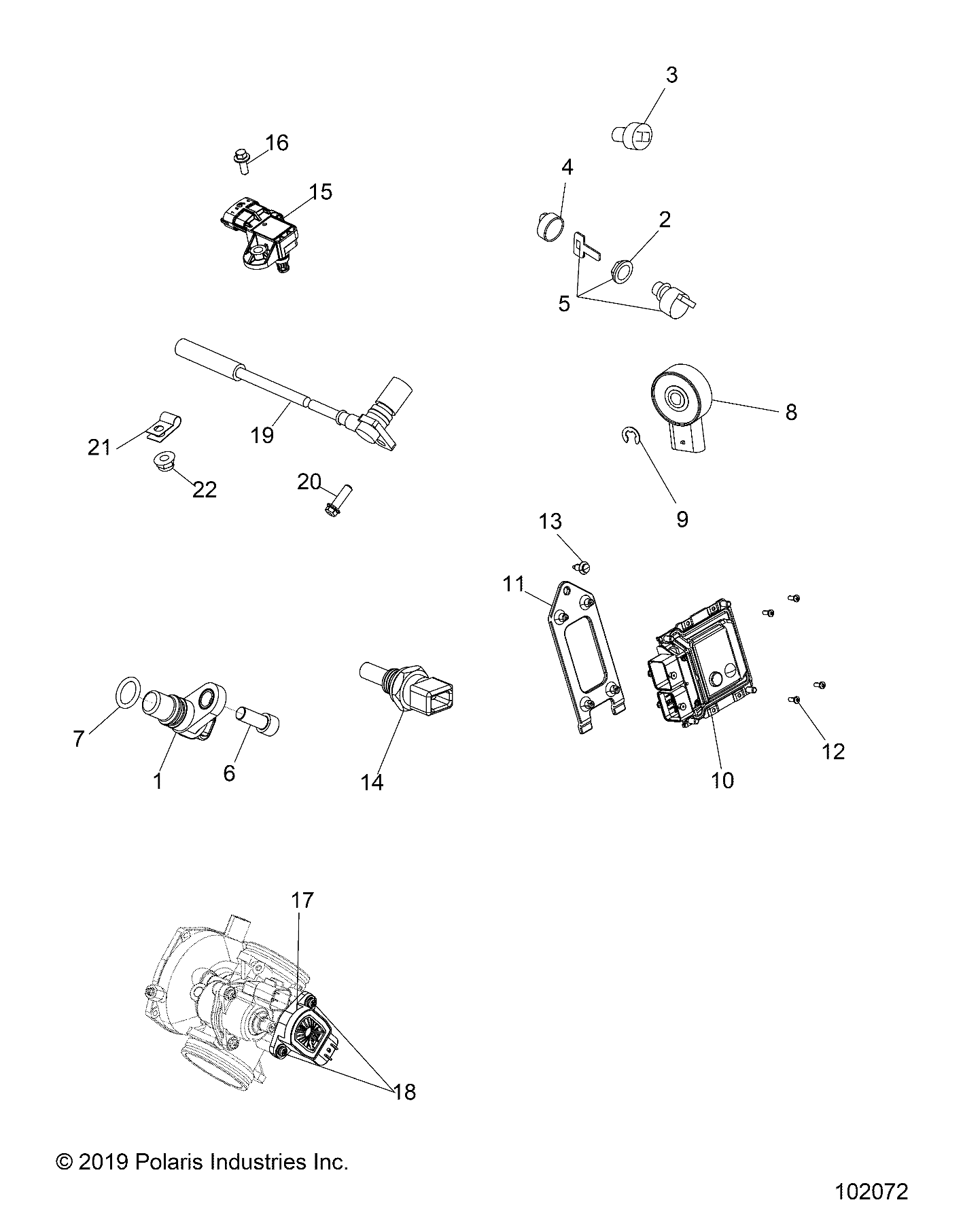 ELECTRICAL, SWITCHES, SENSORS and ECM - A20SHE57AN/AF/BN/BF/Z57AX/BX (102072)