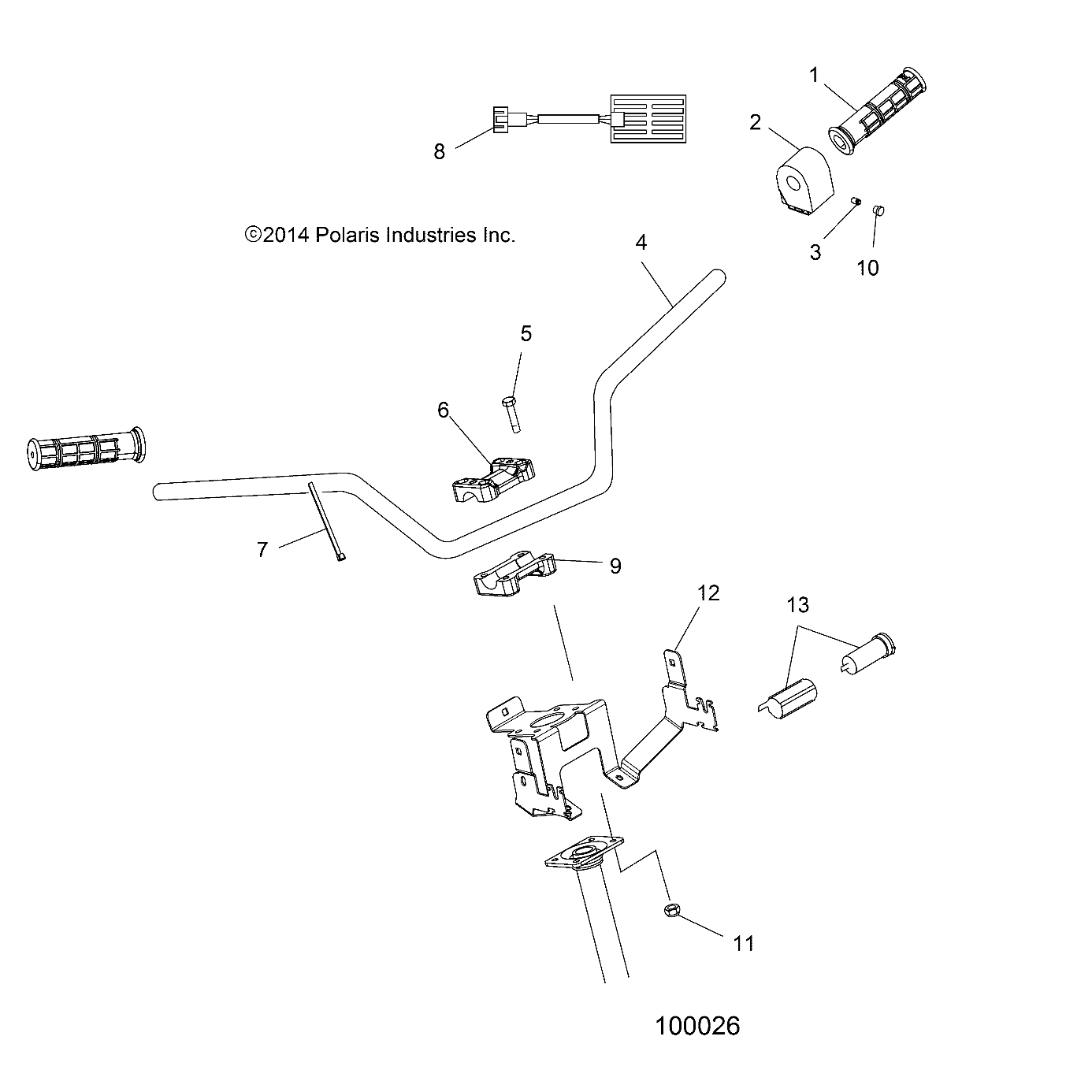 STEERING, HANDLEBAR and CONTROLS - A16SHD57A9/AR/E57AS/AM/AR (100026)