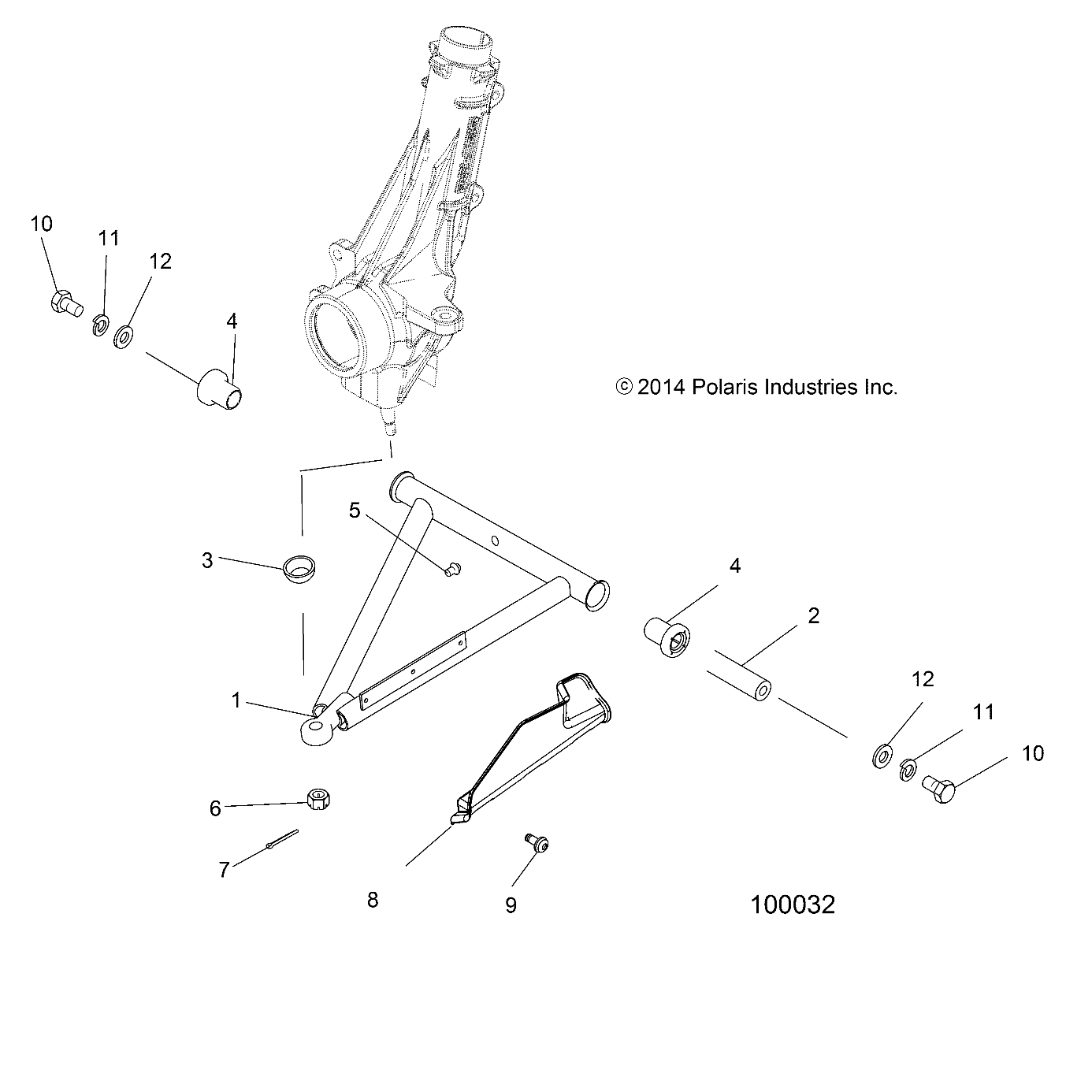 SUSPENSION, A-ARM and STRUT MOUNTING - A15DAH57EJ (100032)