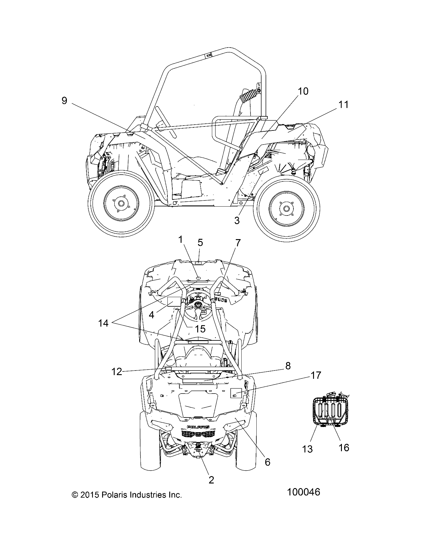 BODY, DECALS - A15DAA32EA/EJ (100046)