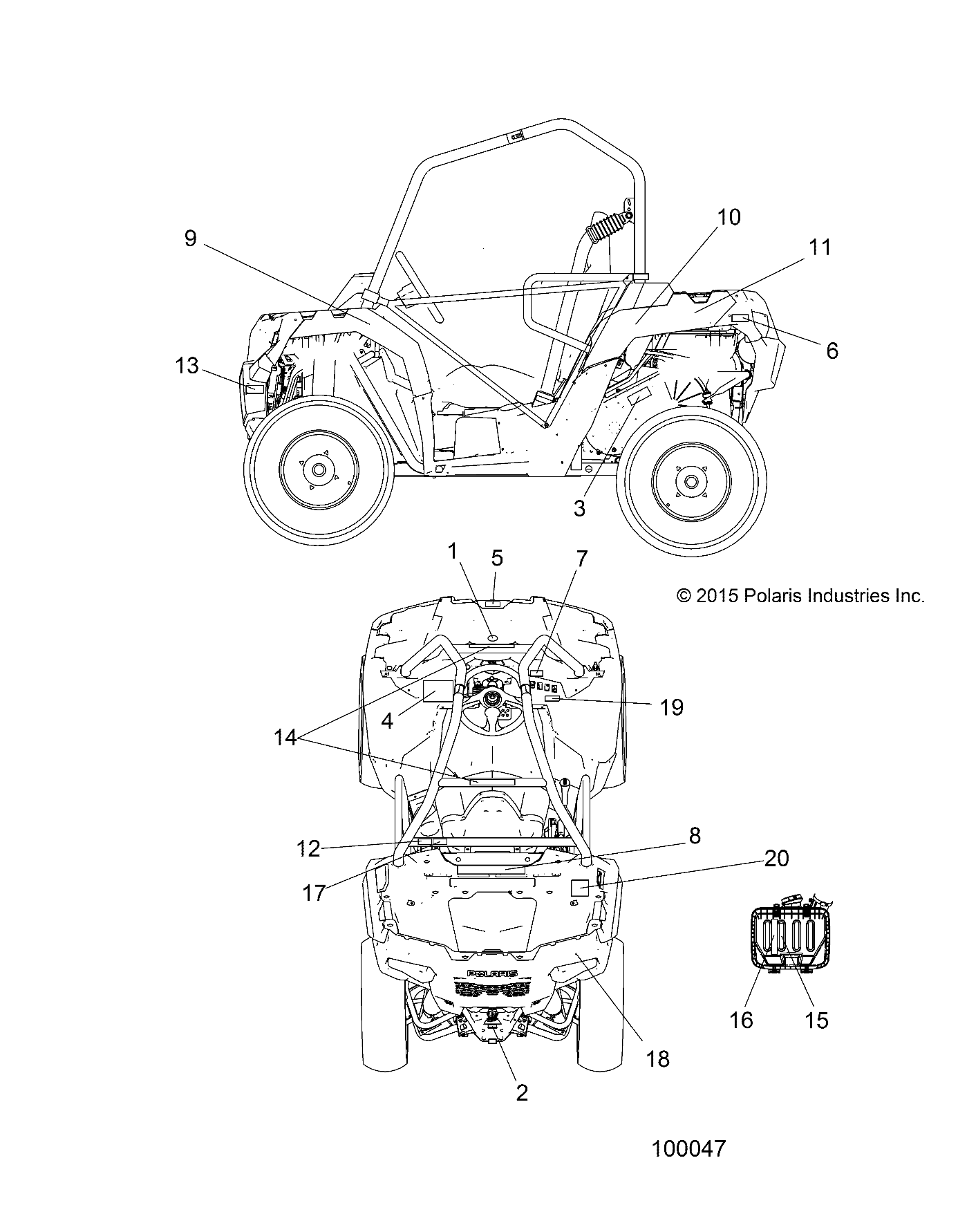 BODY, DECALS - A15DAH32EJ (100047)