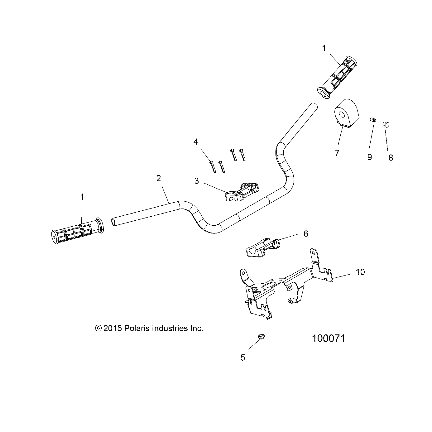 STEERING, HANDLEBAR and CONTROLS - A16SXE95AG/AR/D95A9