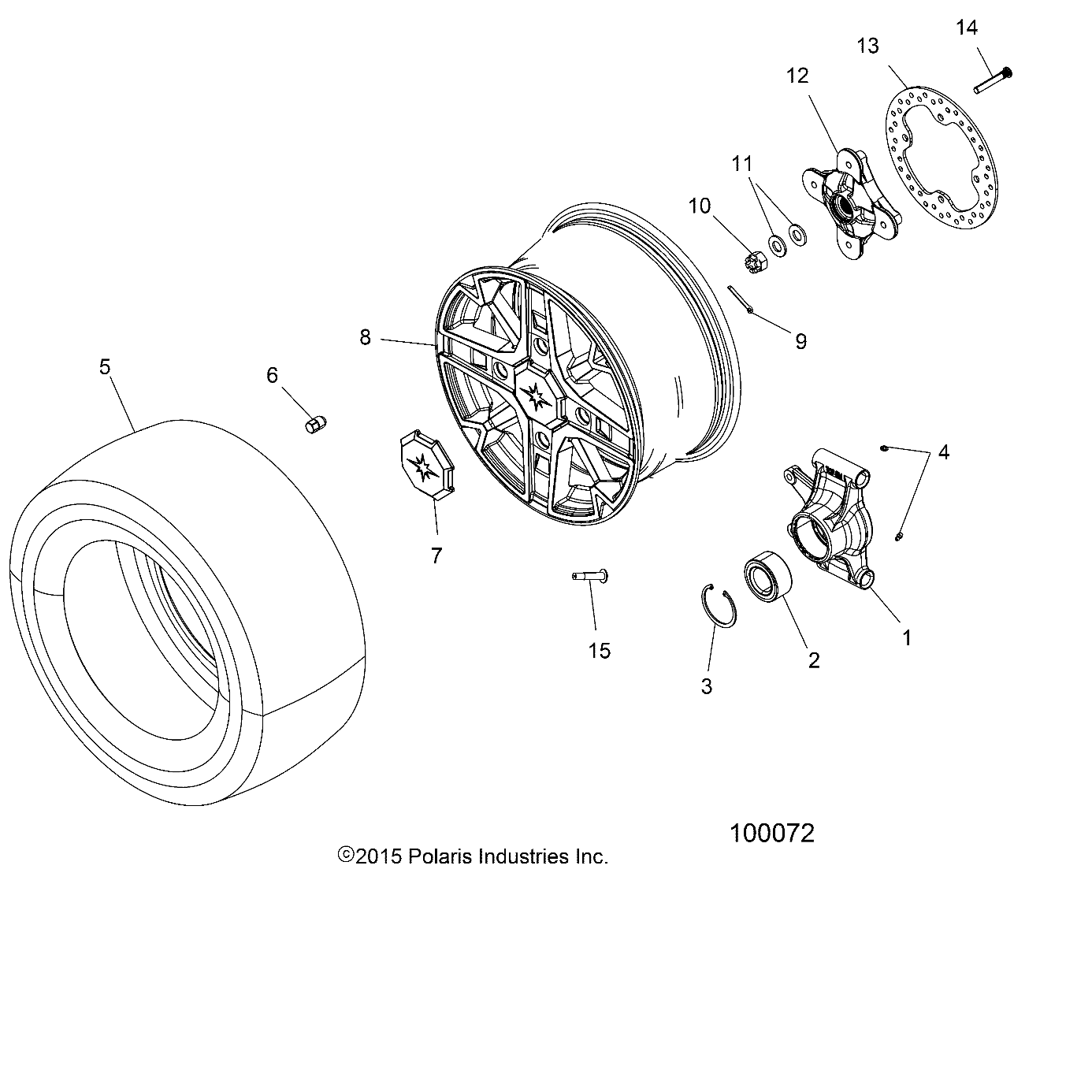 WHEELS, REAR and HUB - A18SYE85BB (100072)