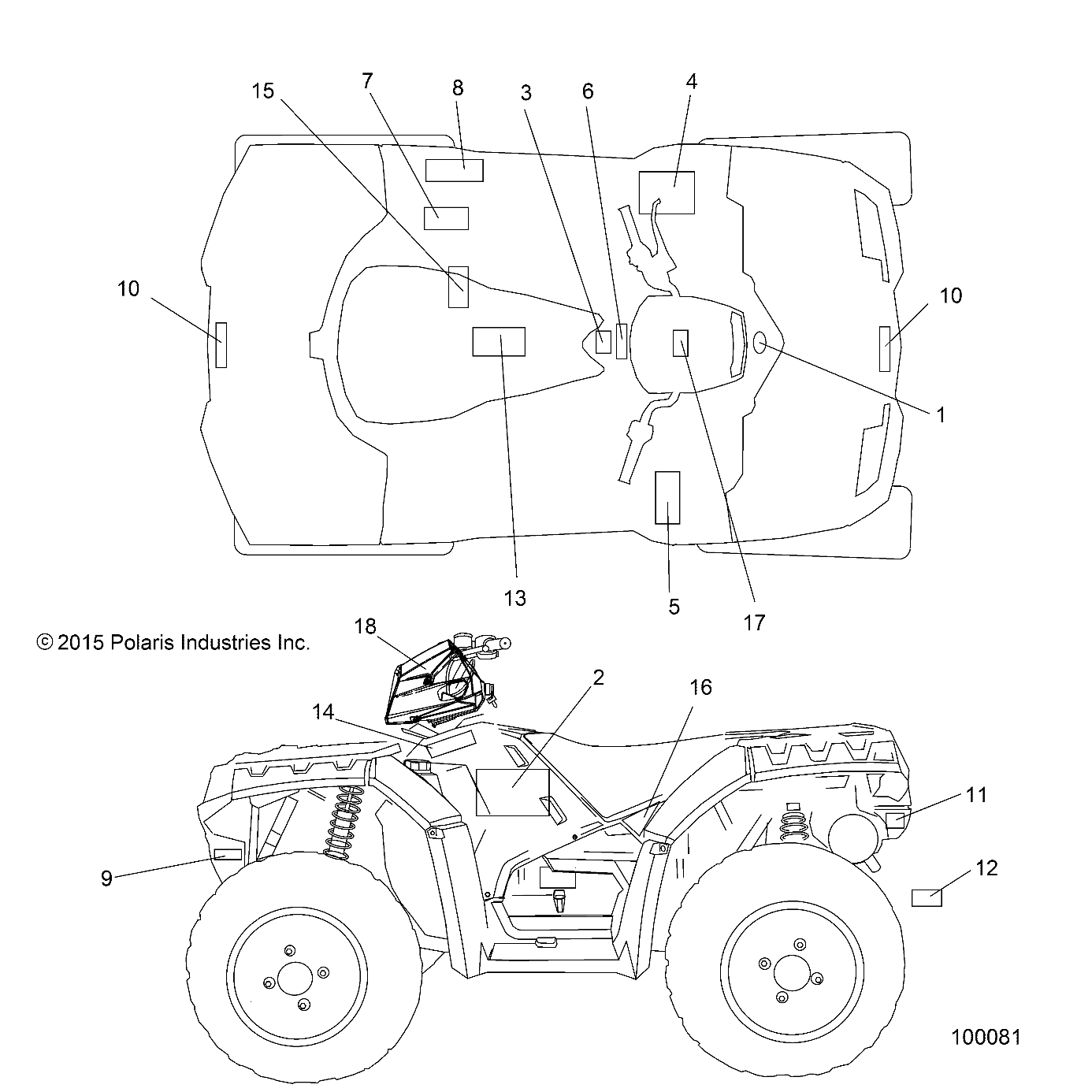 BODY, DECALS - A16SXE95AG/AR/D95A9