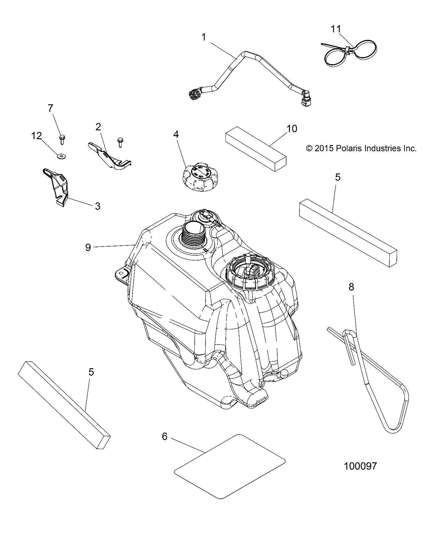 BODY, FUEL TANK ASM. - A16SAA57N1