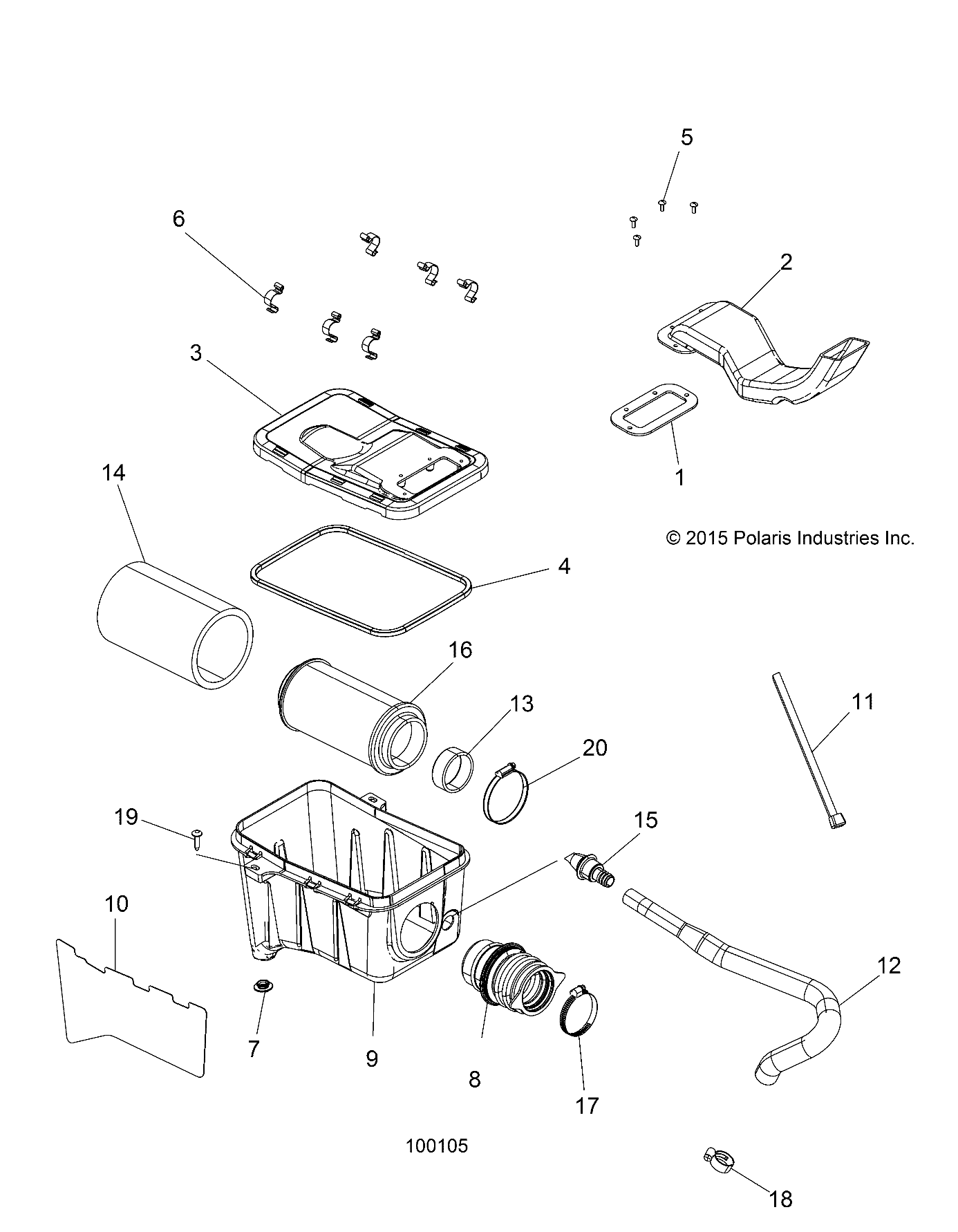 ENGINE, AIR INTAKE SYSTEM - A16SEA45A1/A5/SEE45A1