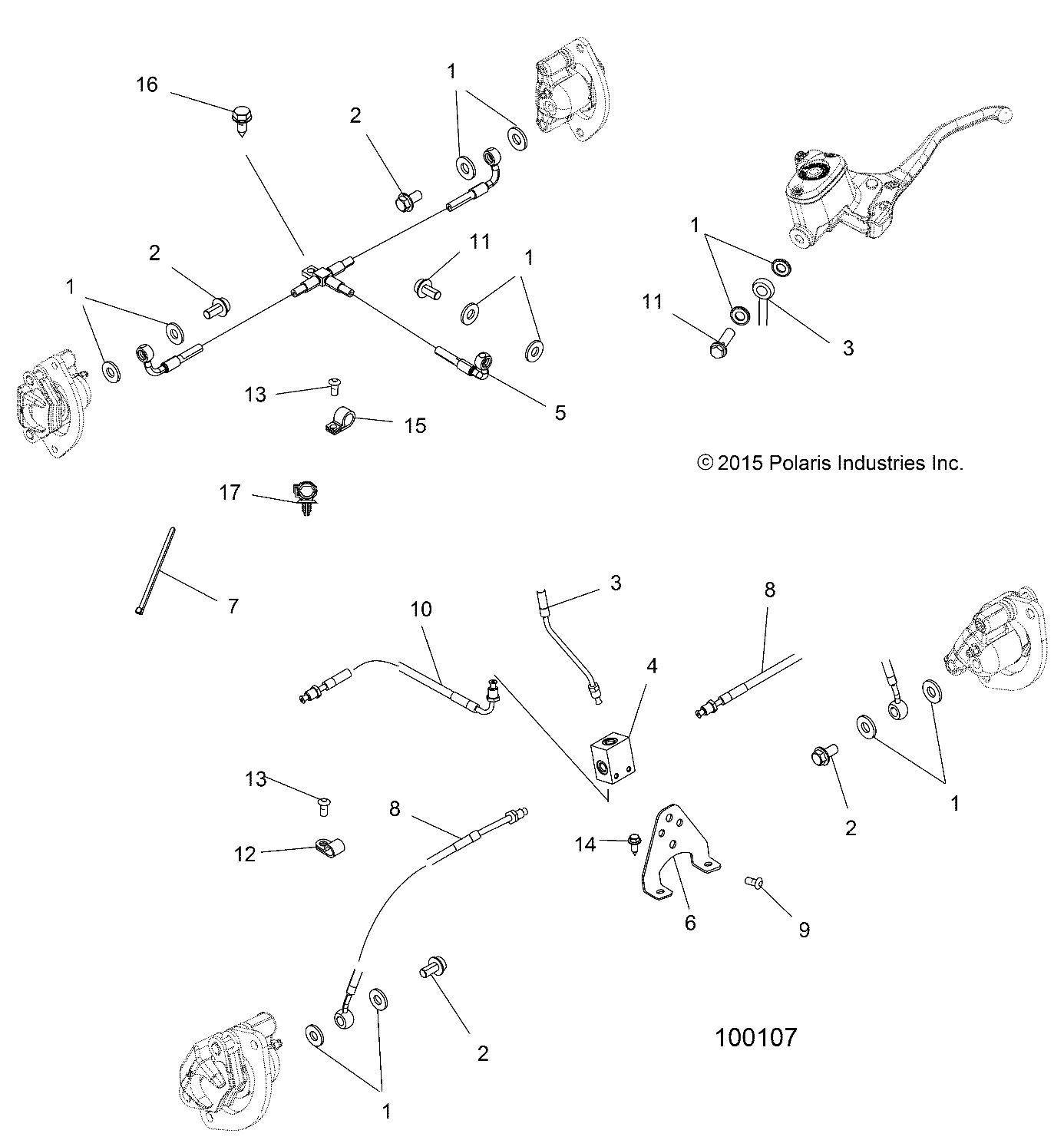 BRAKES, BRAKE LINES - A18SXN85A8