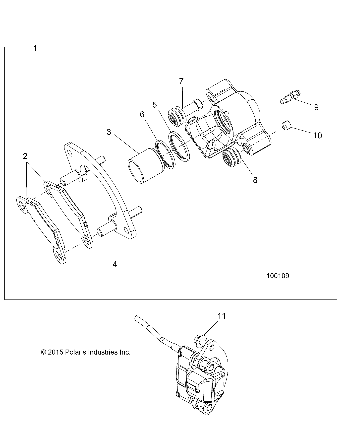 BRAKES, REAR CALIPER - A17SXM95AM