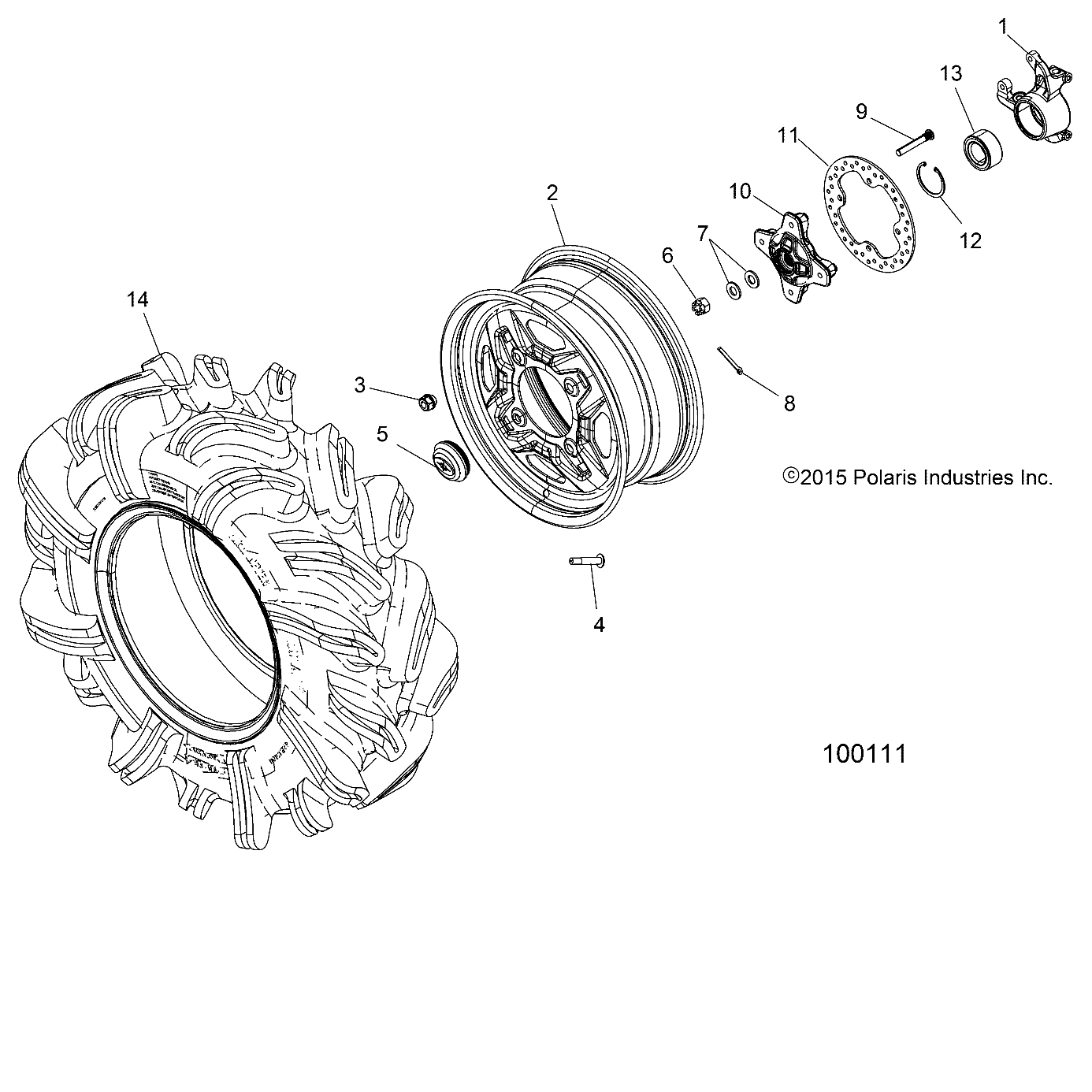 WHEELS, FRONT and HUB - A17SXN85A5