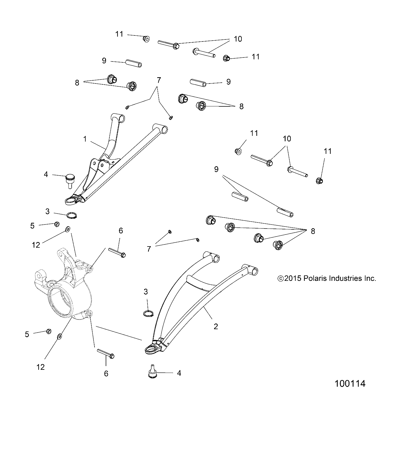 SUSPENSION, FRONT A-ARMS - A17SXM95AM