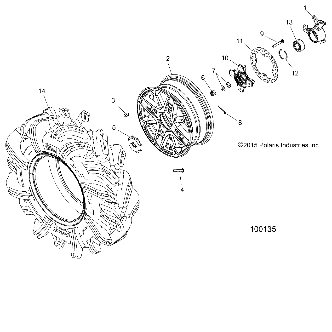 WHEELS, FRONT and HUB - A17SXM95AM