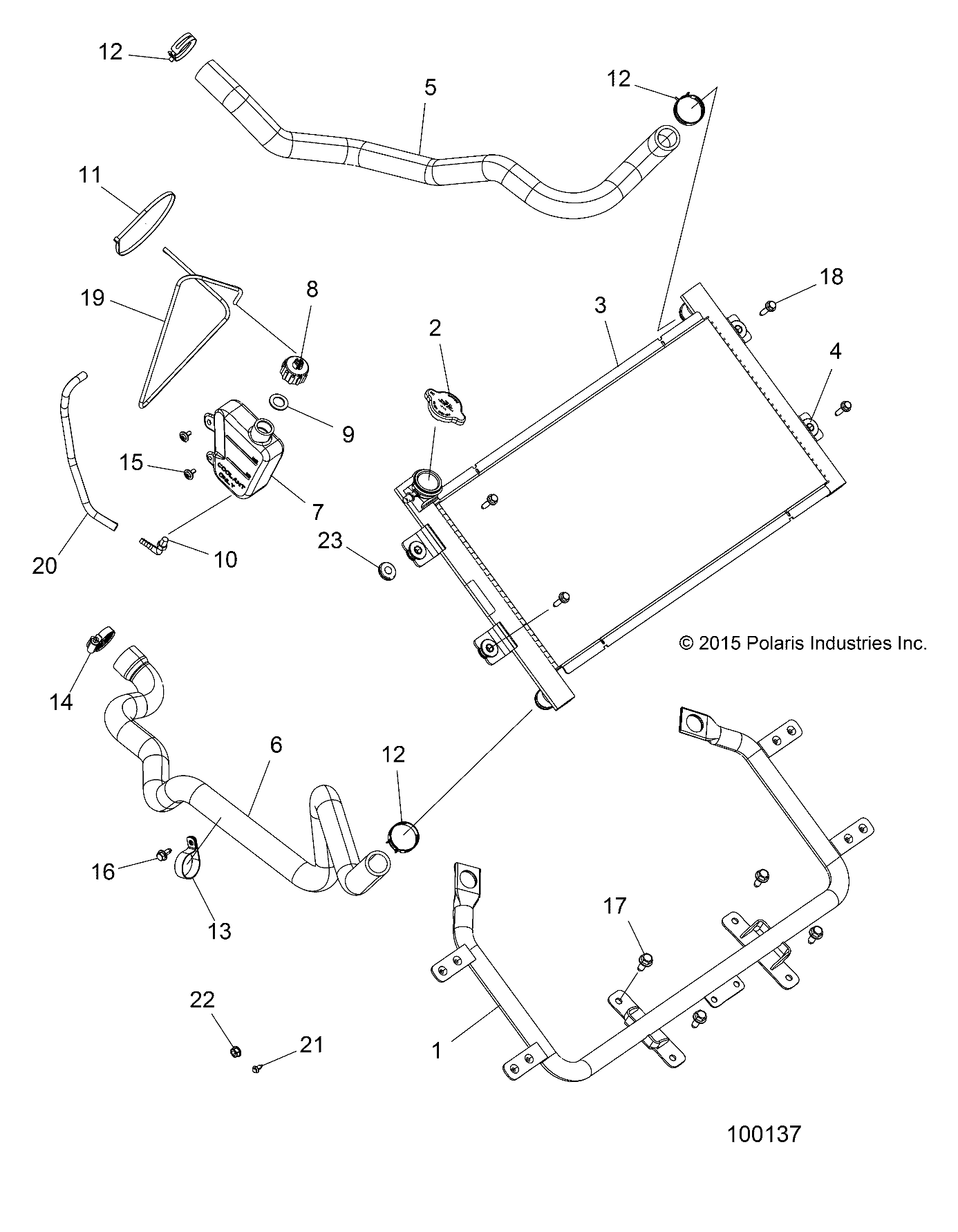 ENGINE, COOLING SYSTEM, RADIATOR - A16SXM95AL