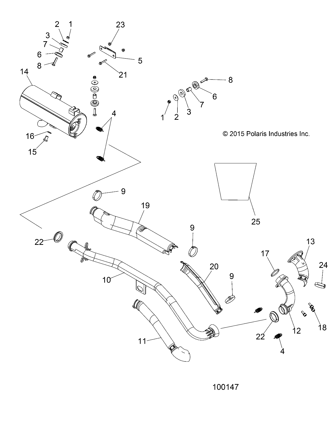 ENGINE, EXHAUST - A16SDA57A1/L2/E57A2