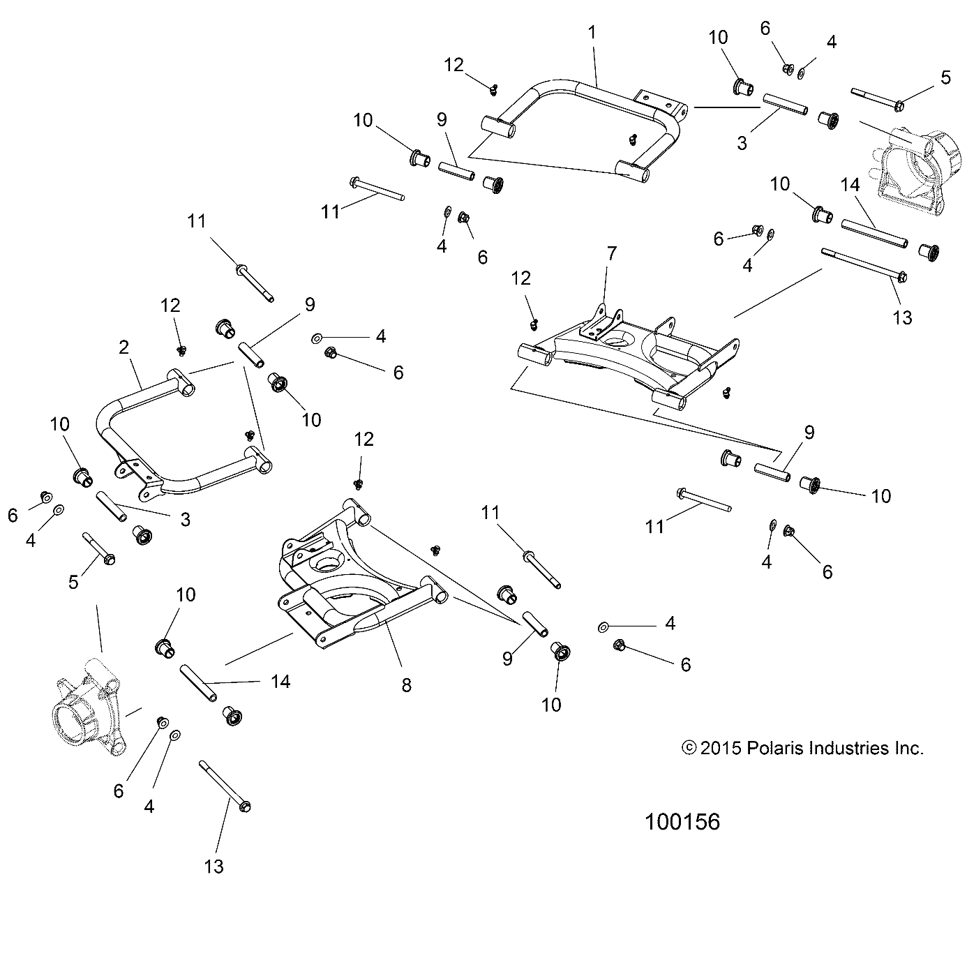 SUSPENSION, REAR CONTROL ARMS - A16DAA57A5/A7/L2/E57A9/E57AM (100156)