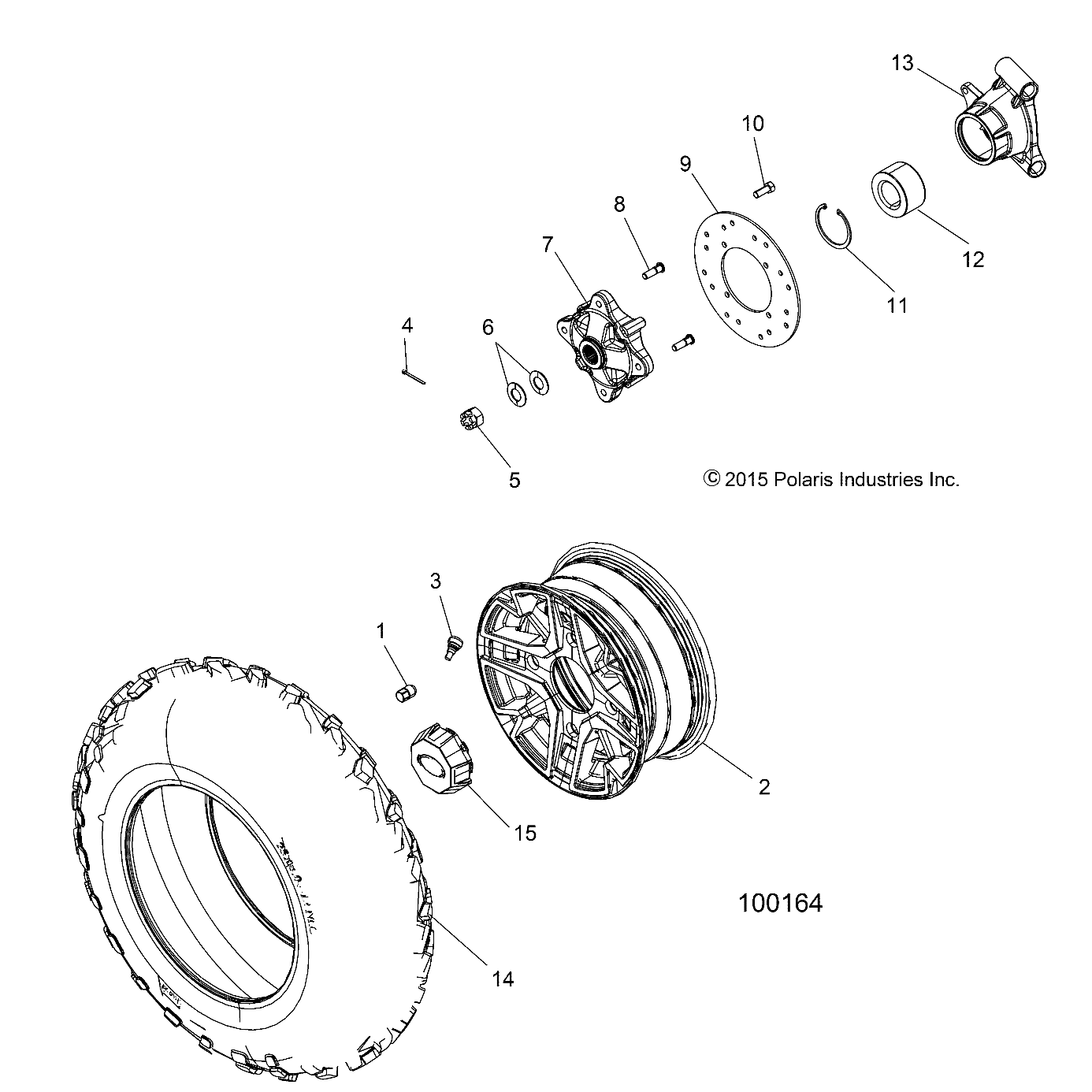 WHEELS, REAR - A16DAE57FM (100164)