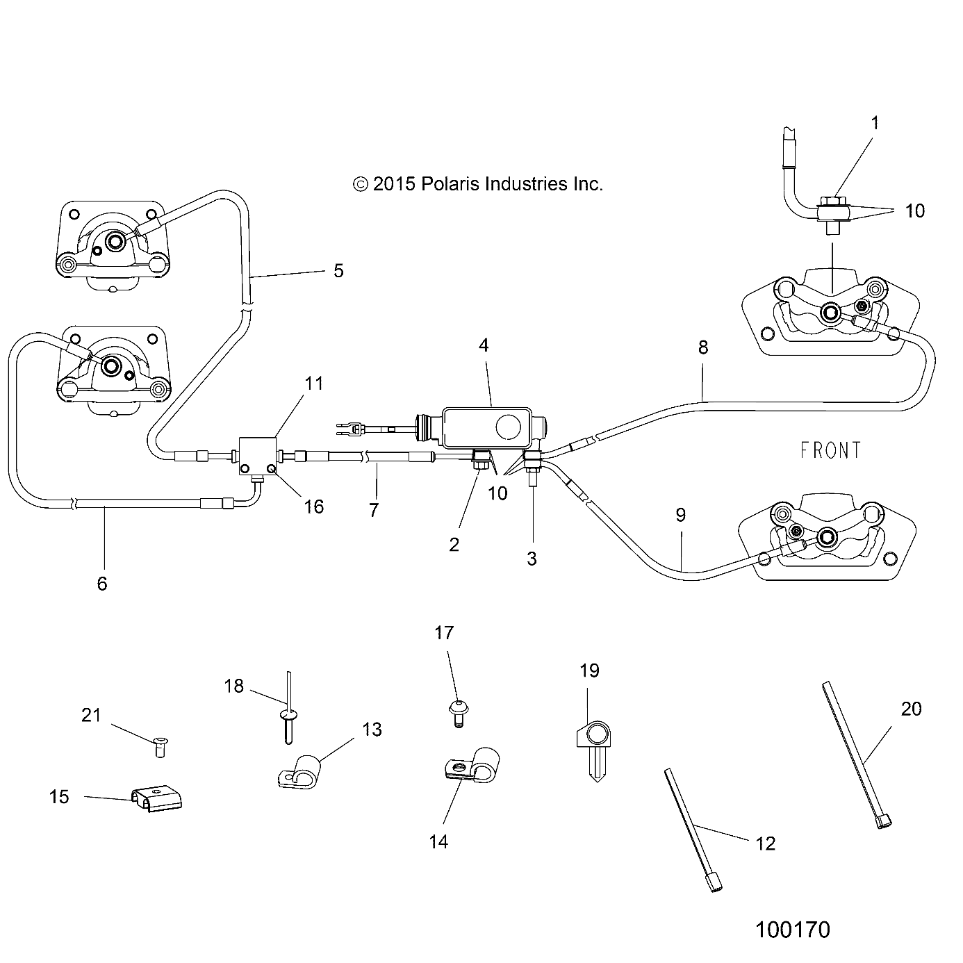 BRAKES, BRAKE LINES AND MASTER CYLINDER - A16DAA32A1/A7 (100170)