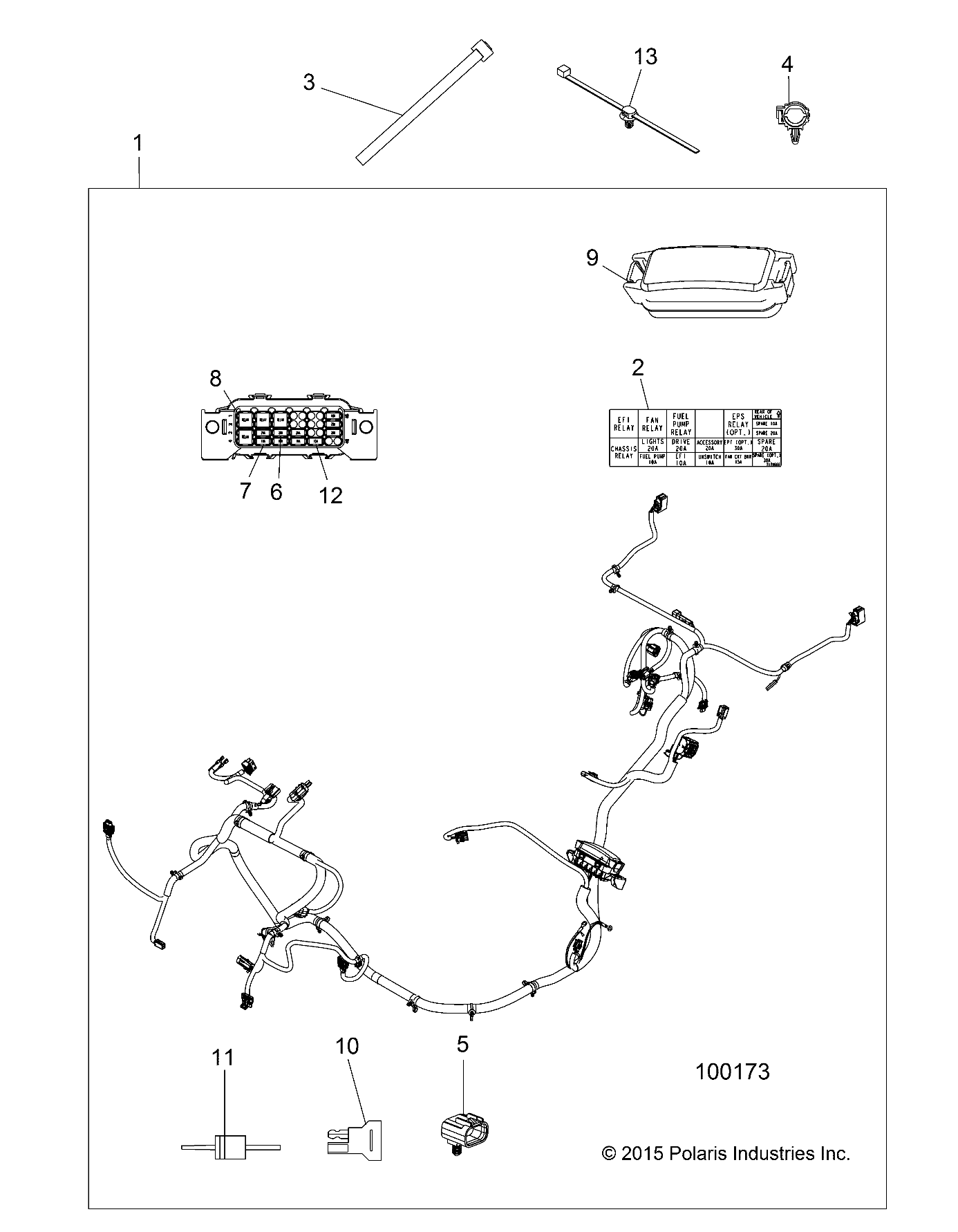 ELECTRICAL, WIRE HARNESS - A16DAA32A1/A7 (100173)