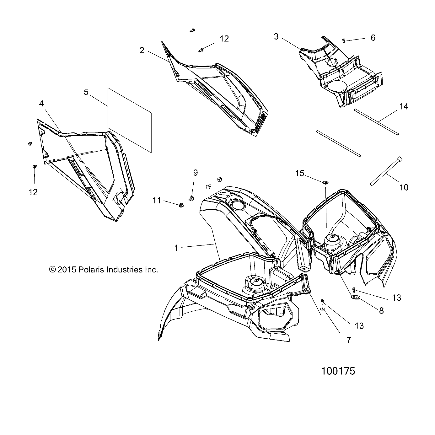 BODY, FRONT CAB and SIDE PANELS - A16SJE57AB (100175)