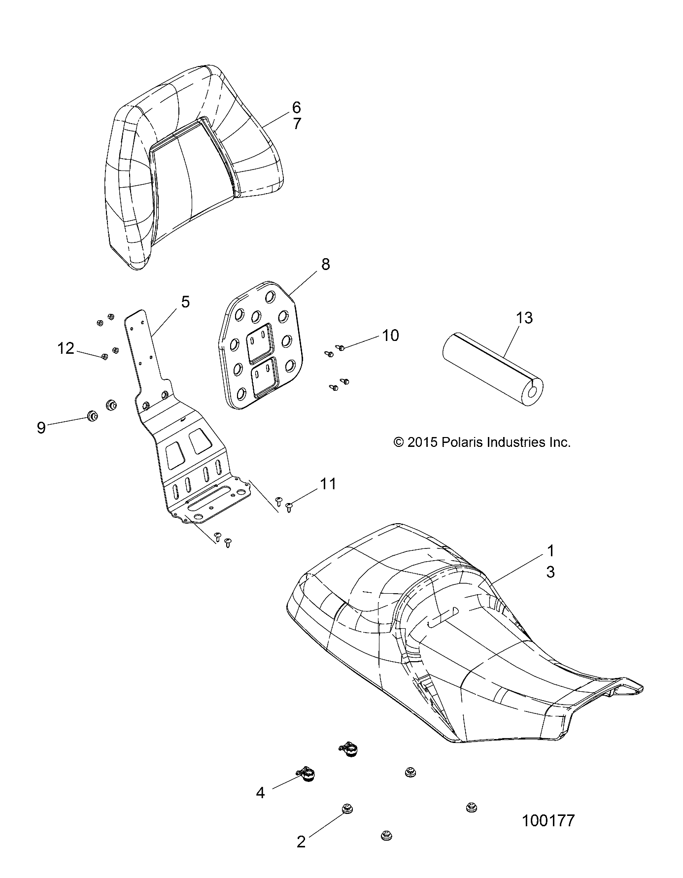 BODY, SEAT - A16SJE57AB (100177)