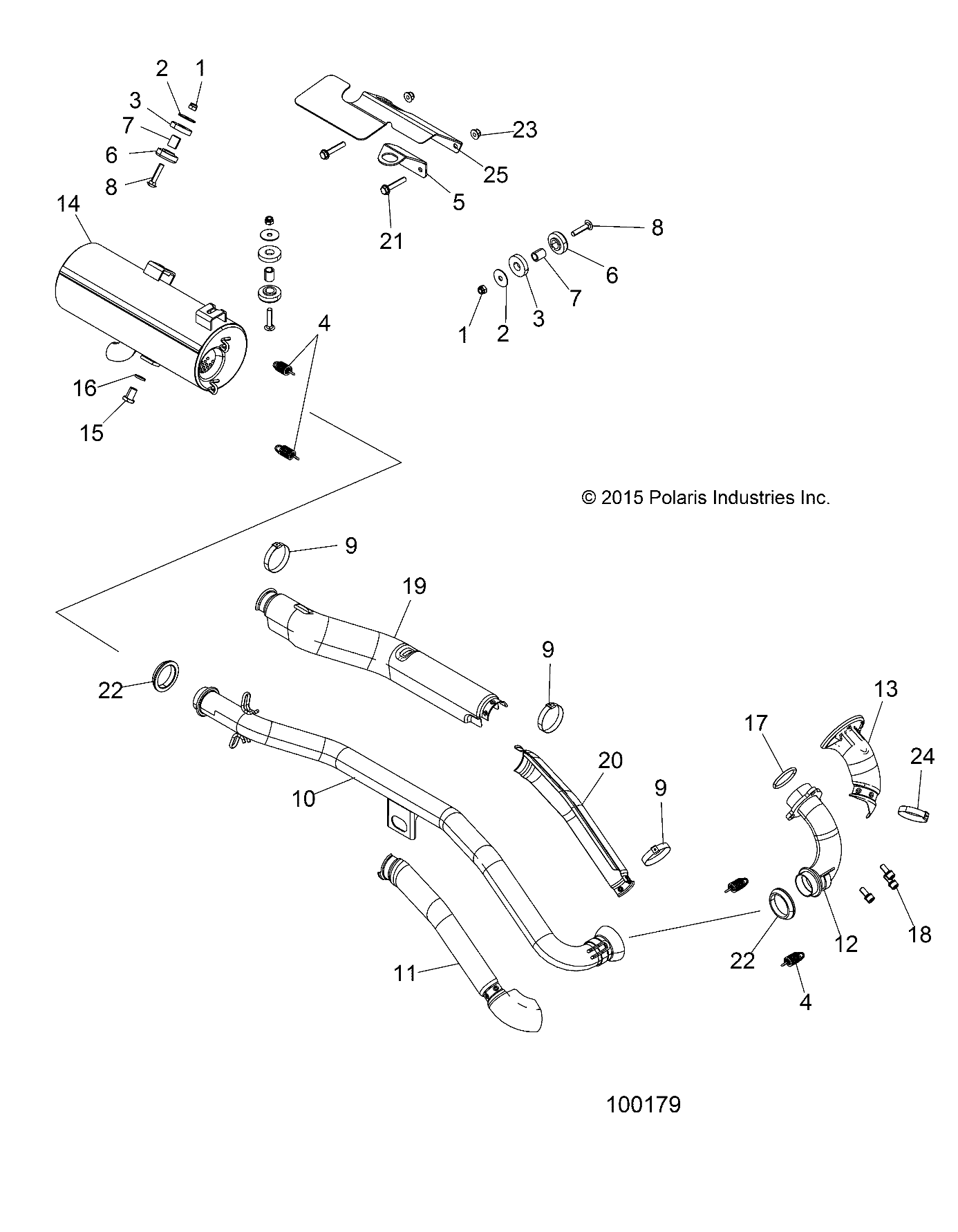 ENGINE, EXHAUST - A16SUE57F1