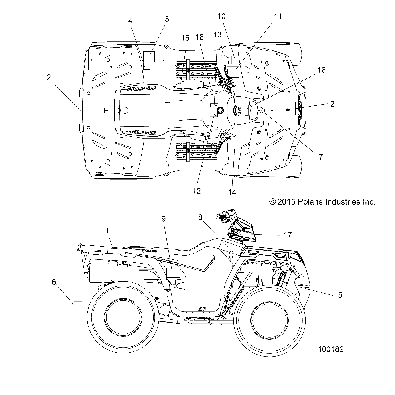 BODY, DECALS - A16SHD57A9/AR/E57AS/AM (100182)