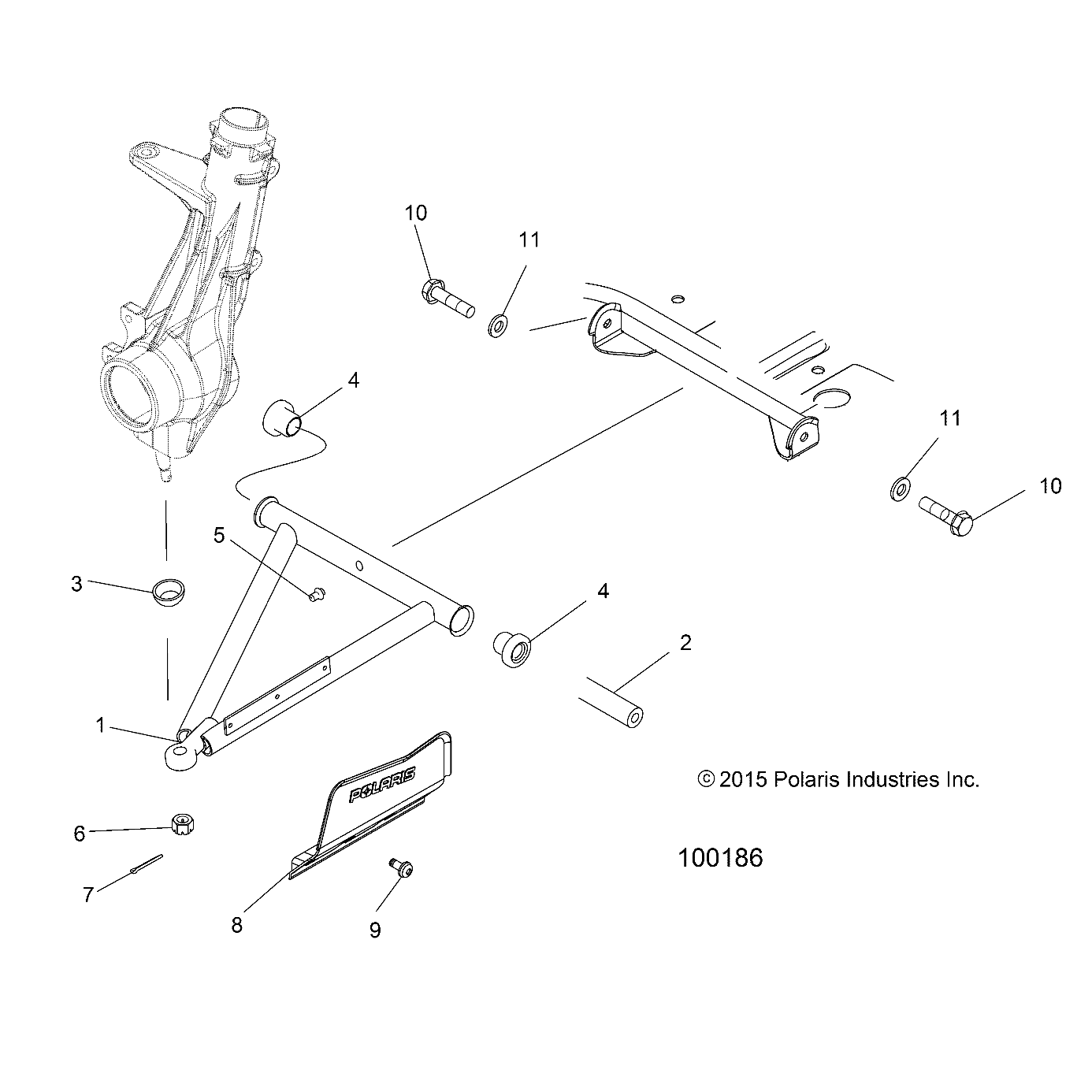 SUSPENSION, A-ARM and STRUT MOUNTING - A17SUH57N5 (100186)