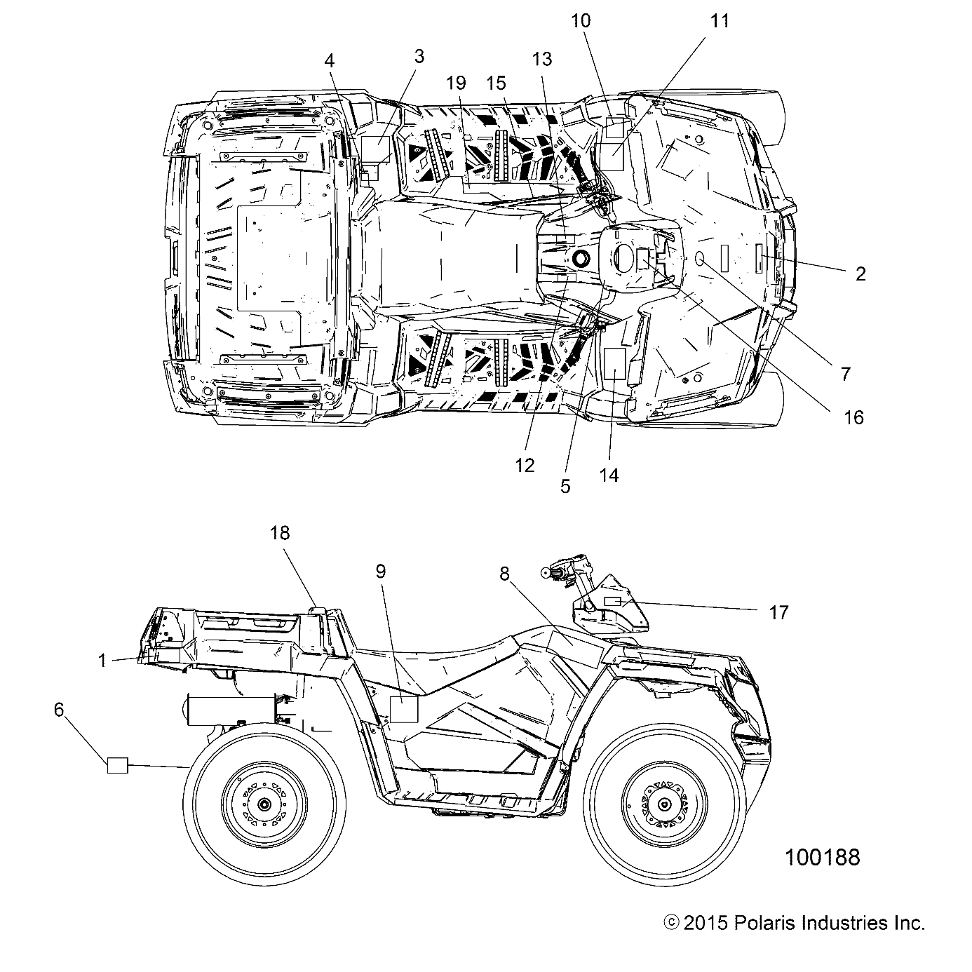 BODY, DECALS - A16SUH57N6 (100188)