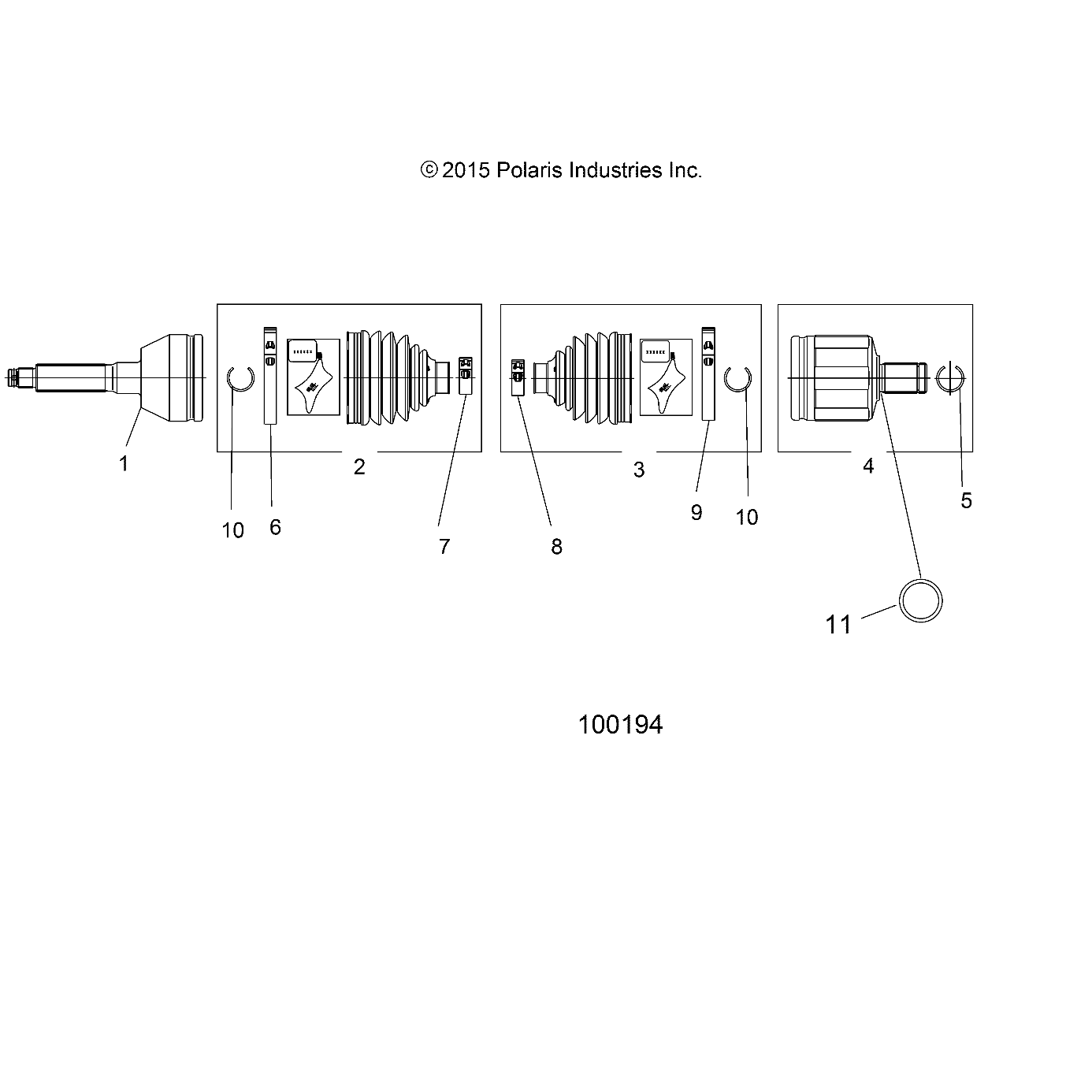 DRIVE TRAIN, FRONT DRIVE SHAFT - A16SEA57N1/N7/E57N1/E57N2/BA57N1