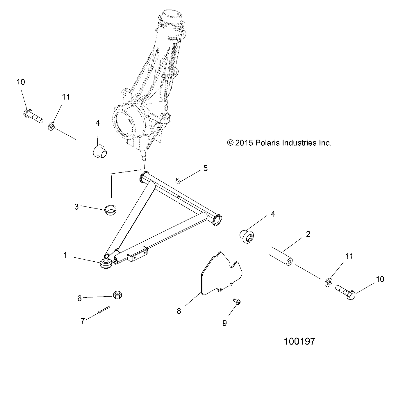 SUSPENSION, A-ARM and STRUT MOUNTING - A18DAA57F5 (100197)