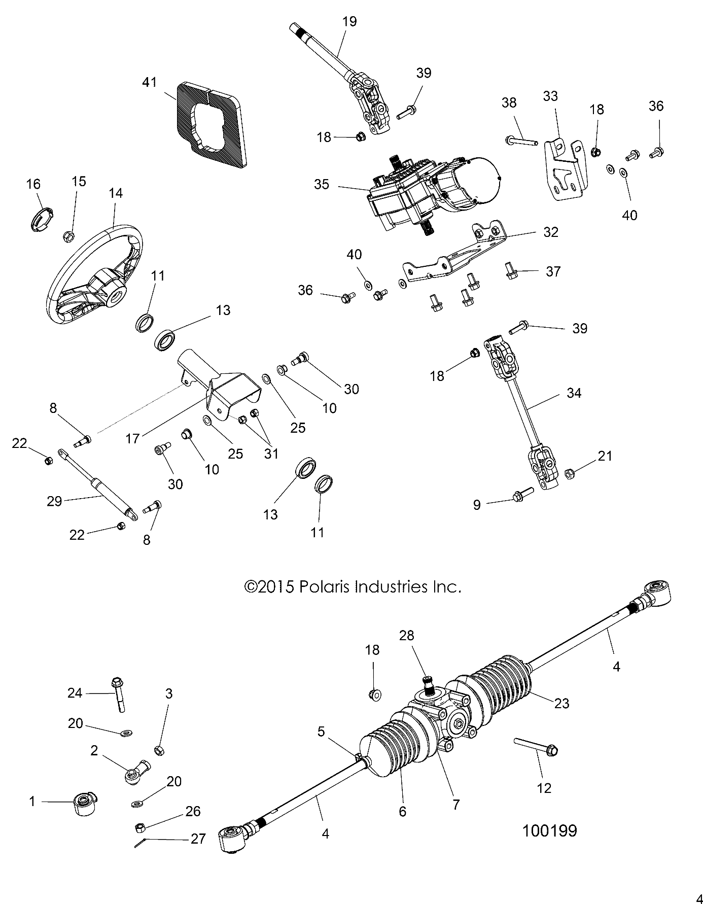 STEERING, STEERING ASM. - A16DAH57A1 (100199)