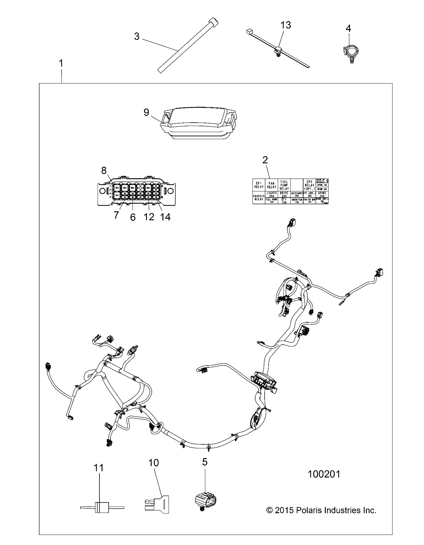 ELECTRICAL, WIRE HARNESS - A16DAH57A1 (100201)