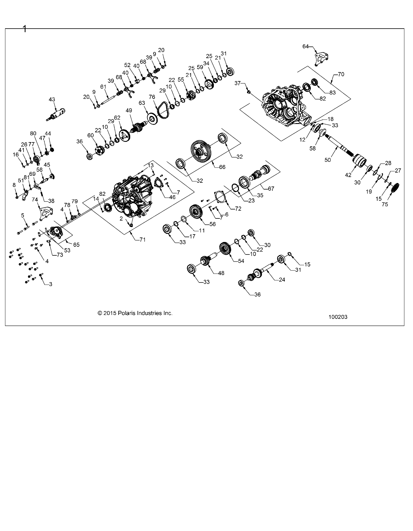 DRIVE TRAIN, MAIN GEARCASE - A16DAE87AL (100203)