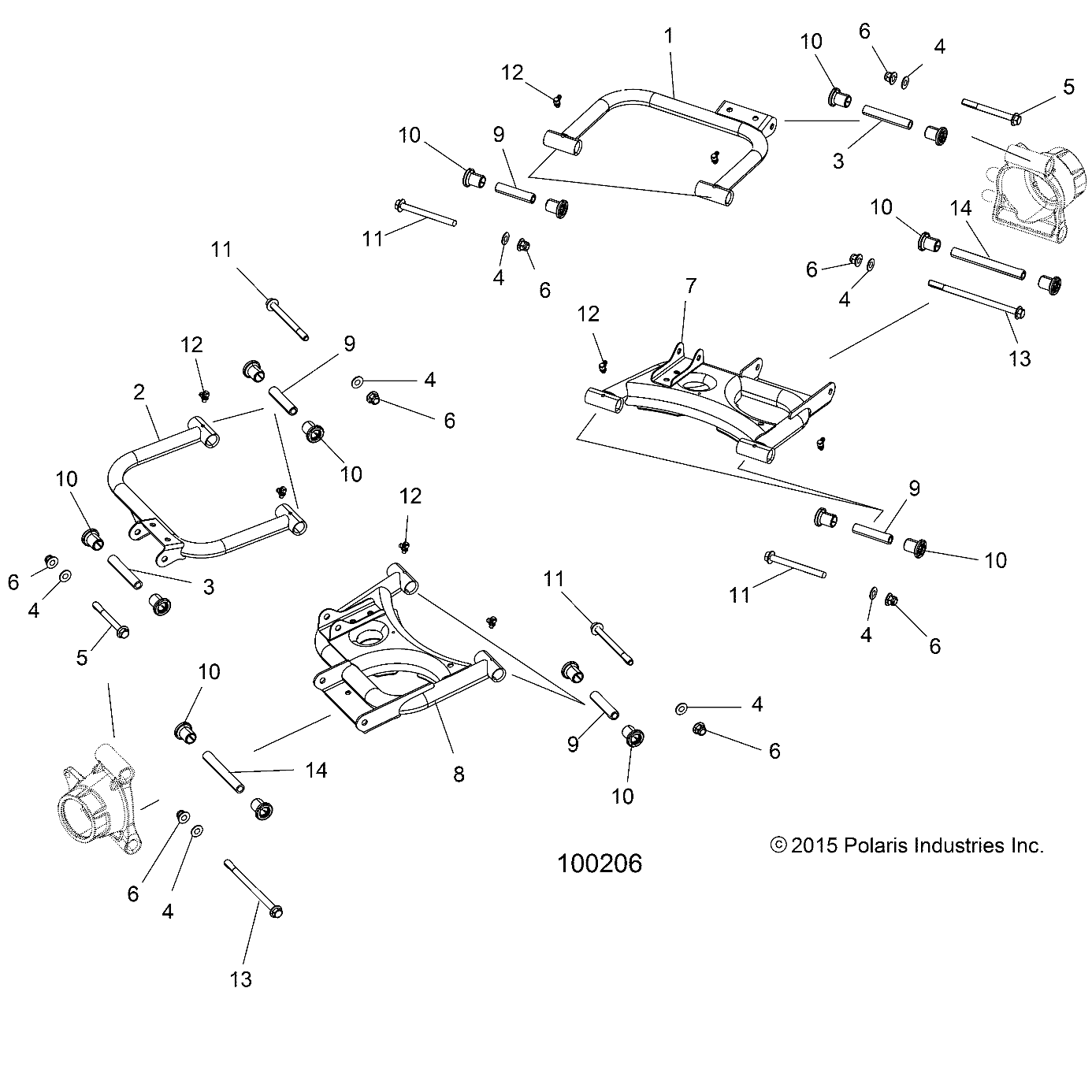 SUSPENSION, REAR CONTROL ARMS - A16DAE87AL (100206)