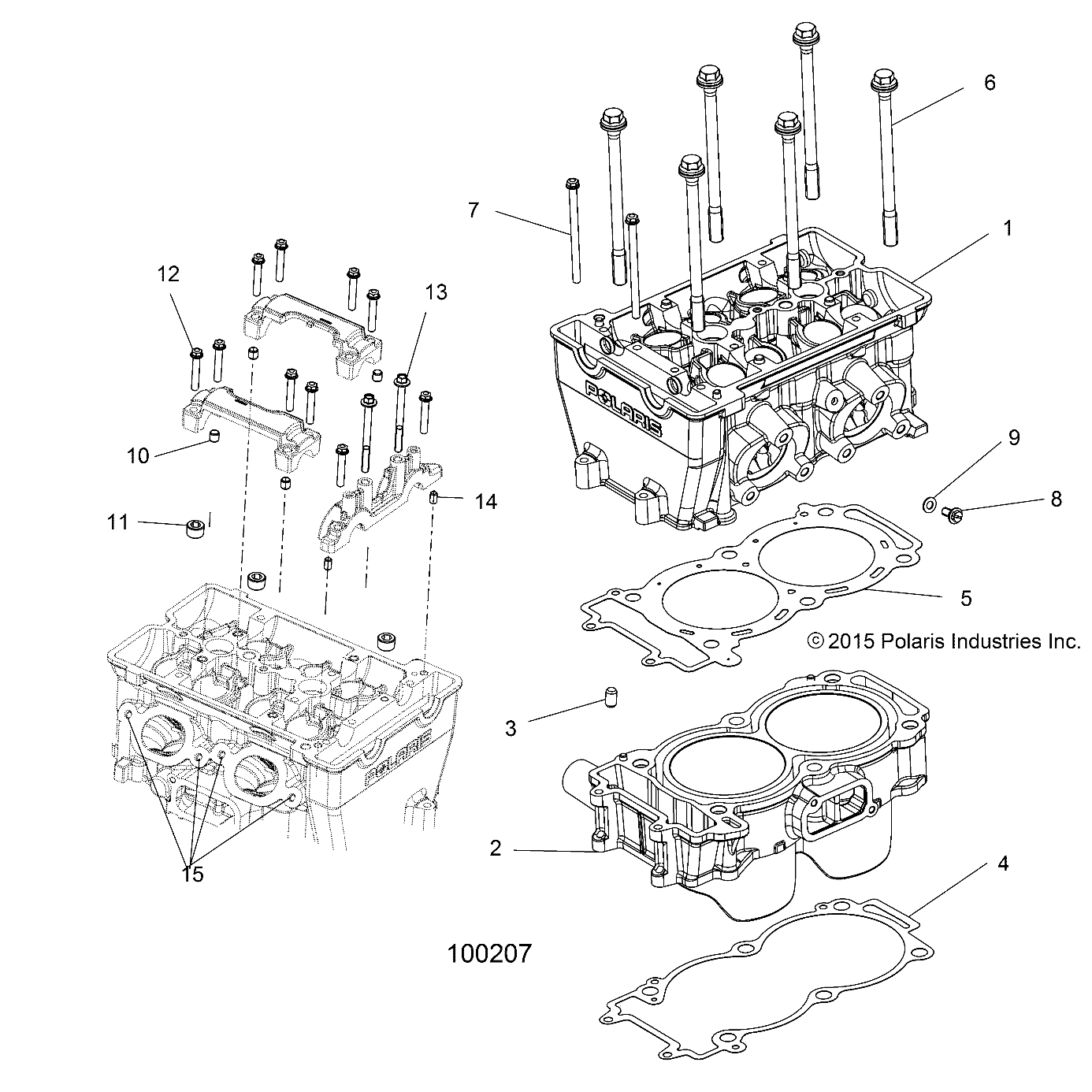 ENGINE, CYLINDER and HEAD - A16DAE87AL (100207)