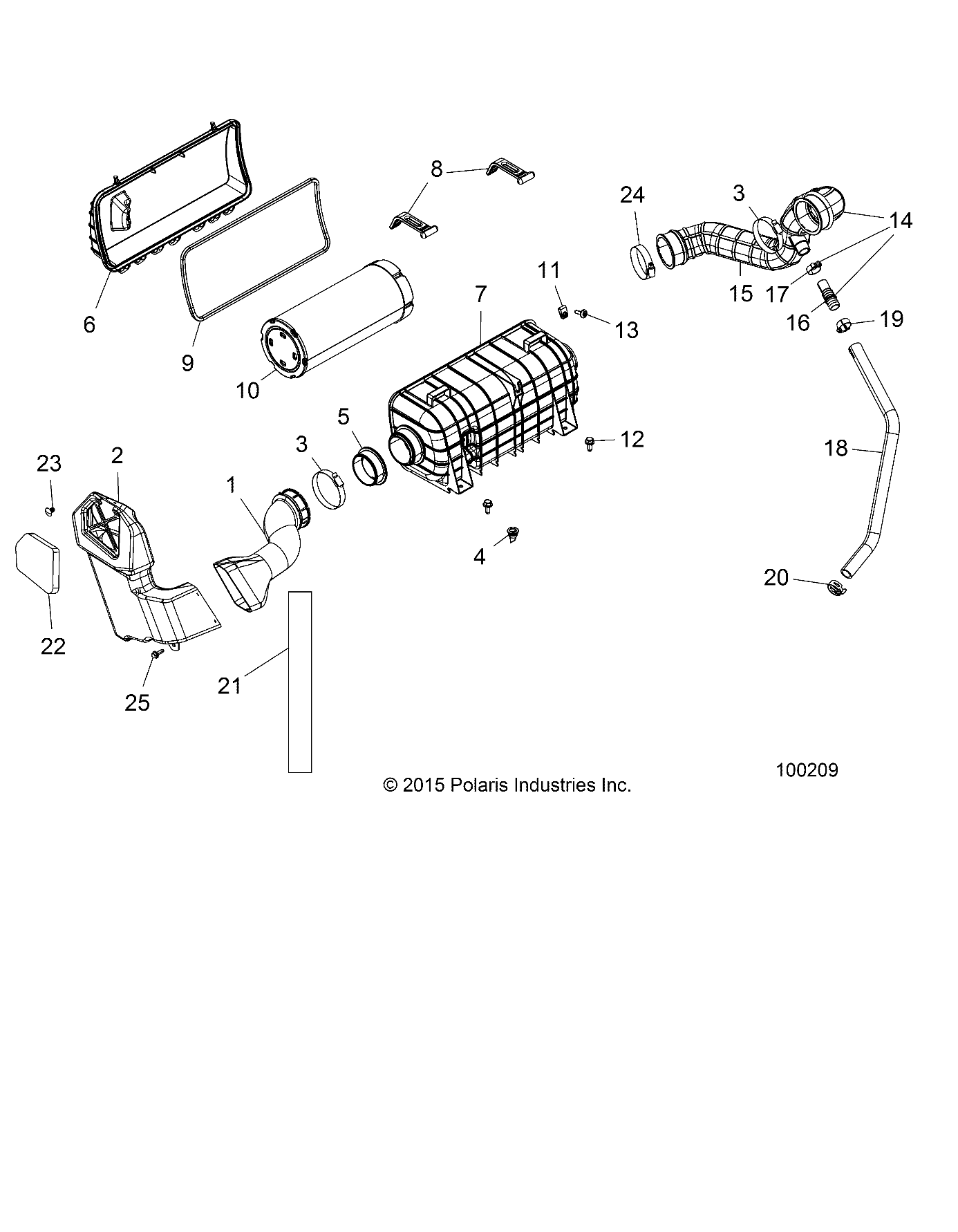 ENGINE, AIR INTAKE SYSTEM - A16DAE87AL (100209)