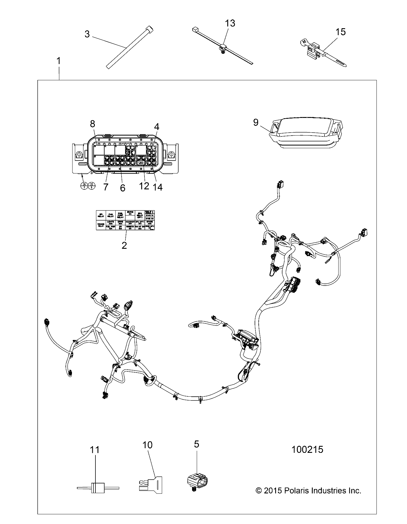 ELECTRICAL, WIRE HARNESS - A16DAE87AL (100215)