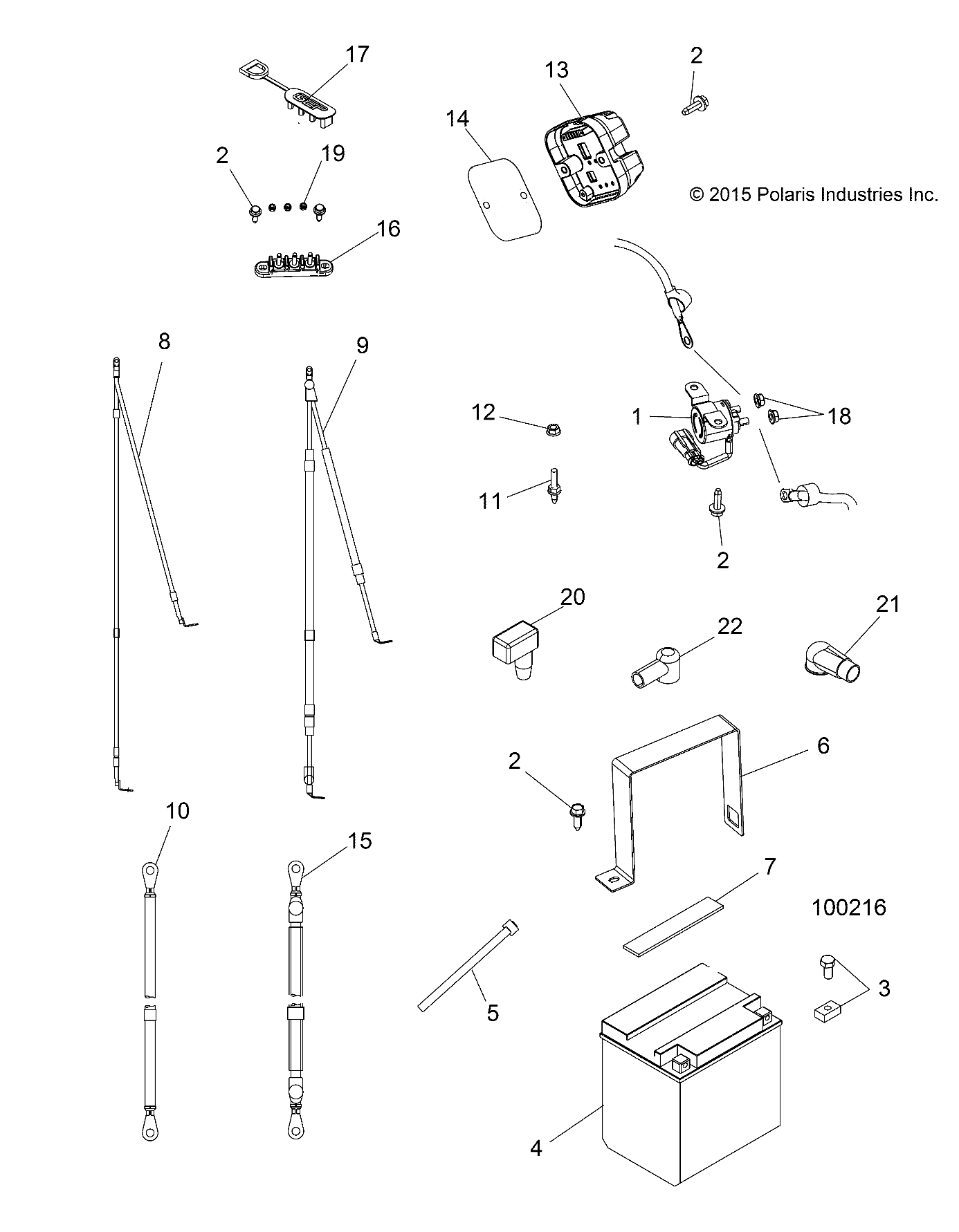 ELECTRICAL, BATTERY - A16DAE87AL (100216)