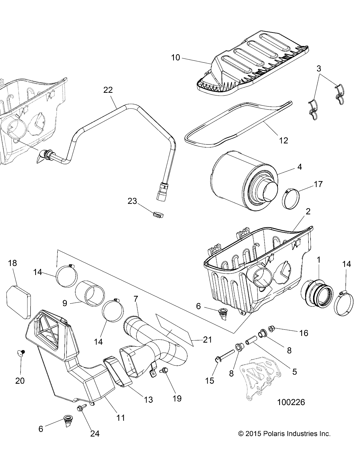 ENGINE, AIR INTAKE SYSTEM - A16DAA57F1/F2/E57FM (100226)