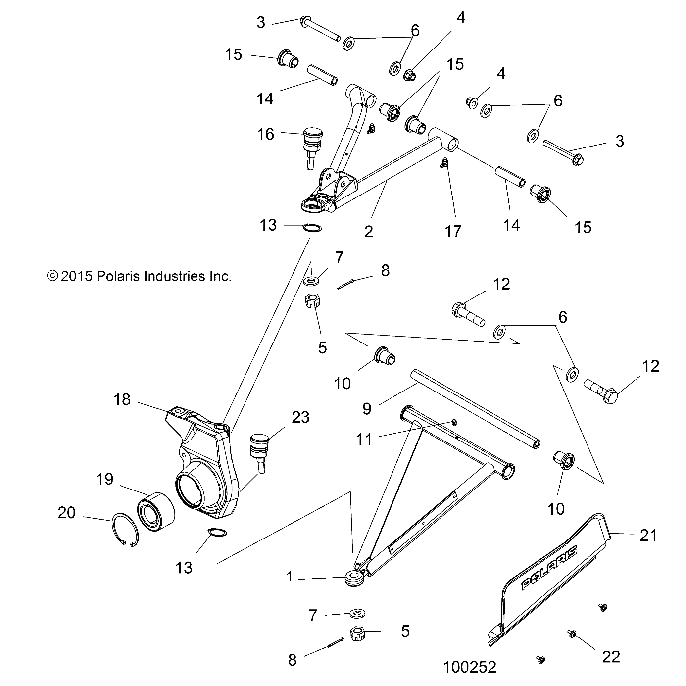 SUSPENSION, FRONT - A16SHE57NM (100252)