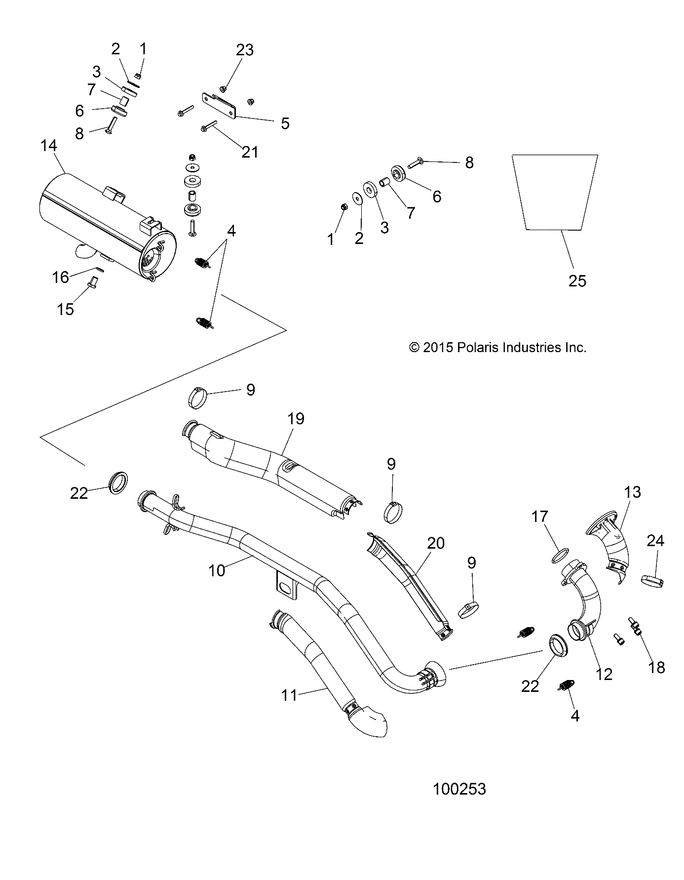 ENGINE, EXHAUST - A16SHS57CM