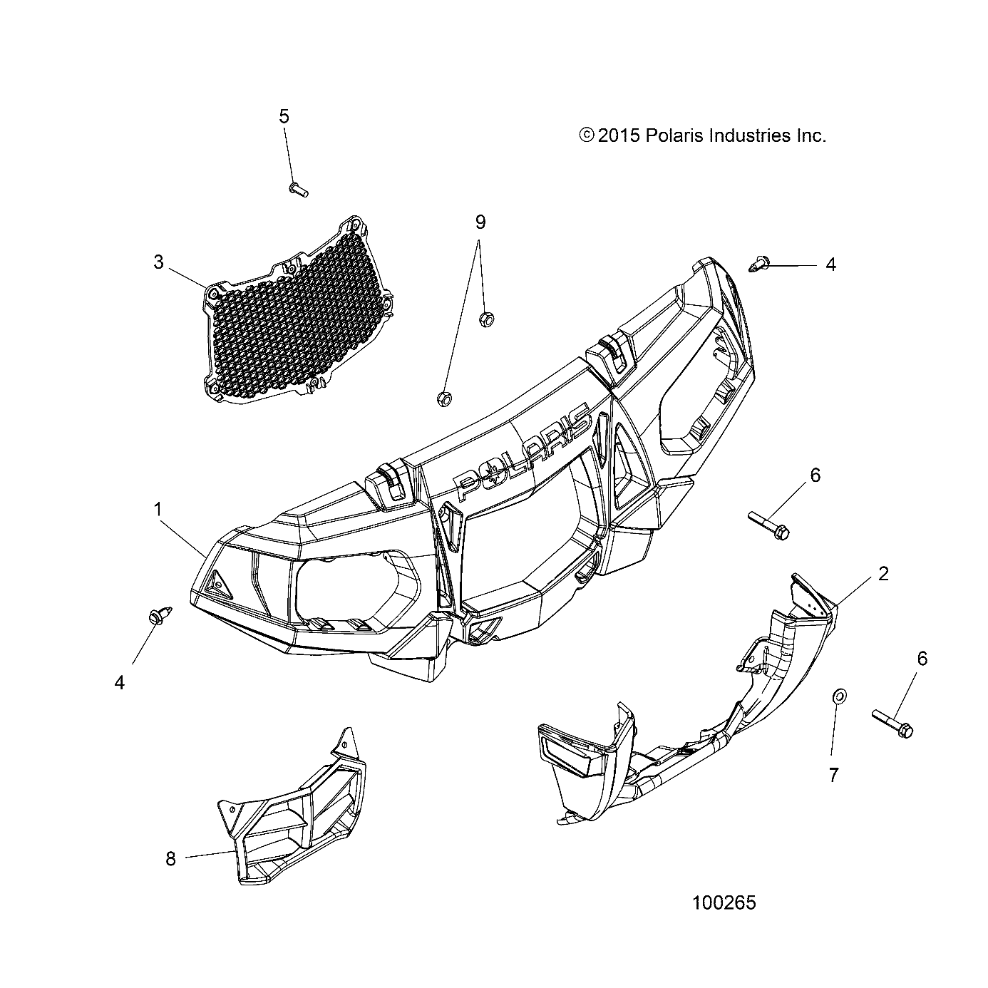 BODY, FRONT BUMPER and MOUNTING - A19SYE85BH (100265)