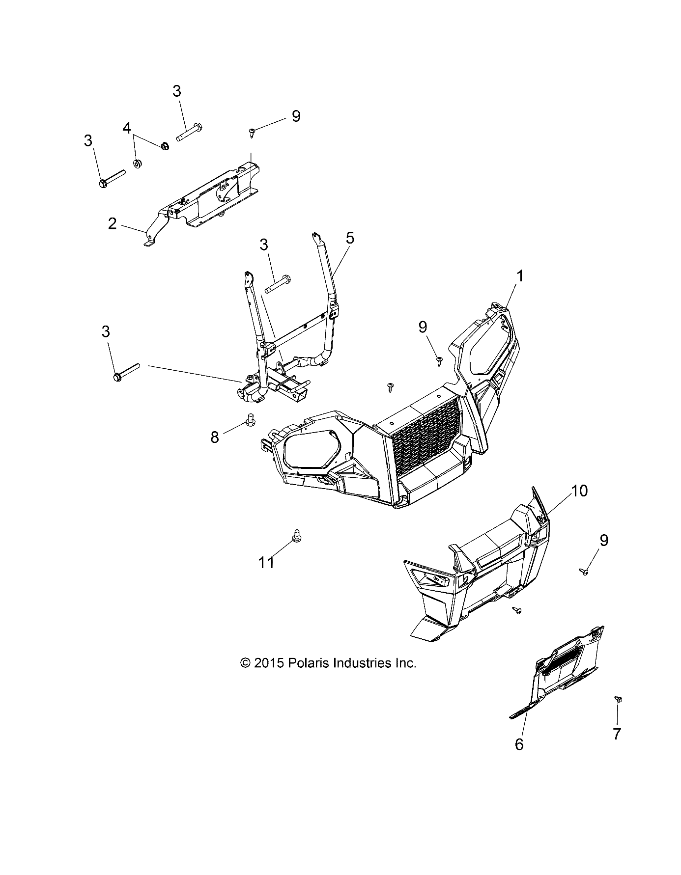 BODY, FRONT BUMPER and MOUNTING - A16SES57F1/F2/SBT57F1