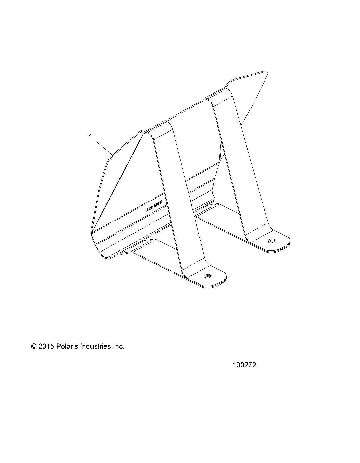 BODY, HEADLIGHT POD COVER BRACKET - A16SBT57C1