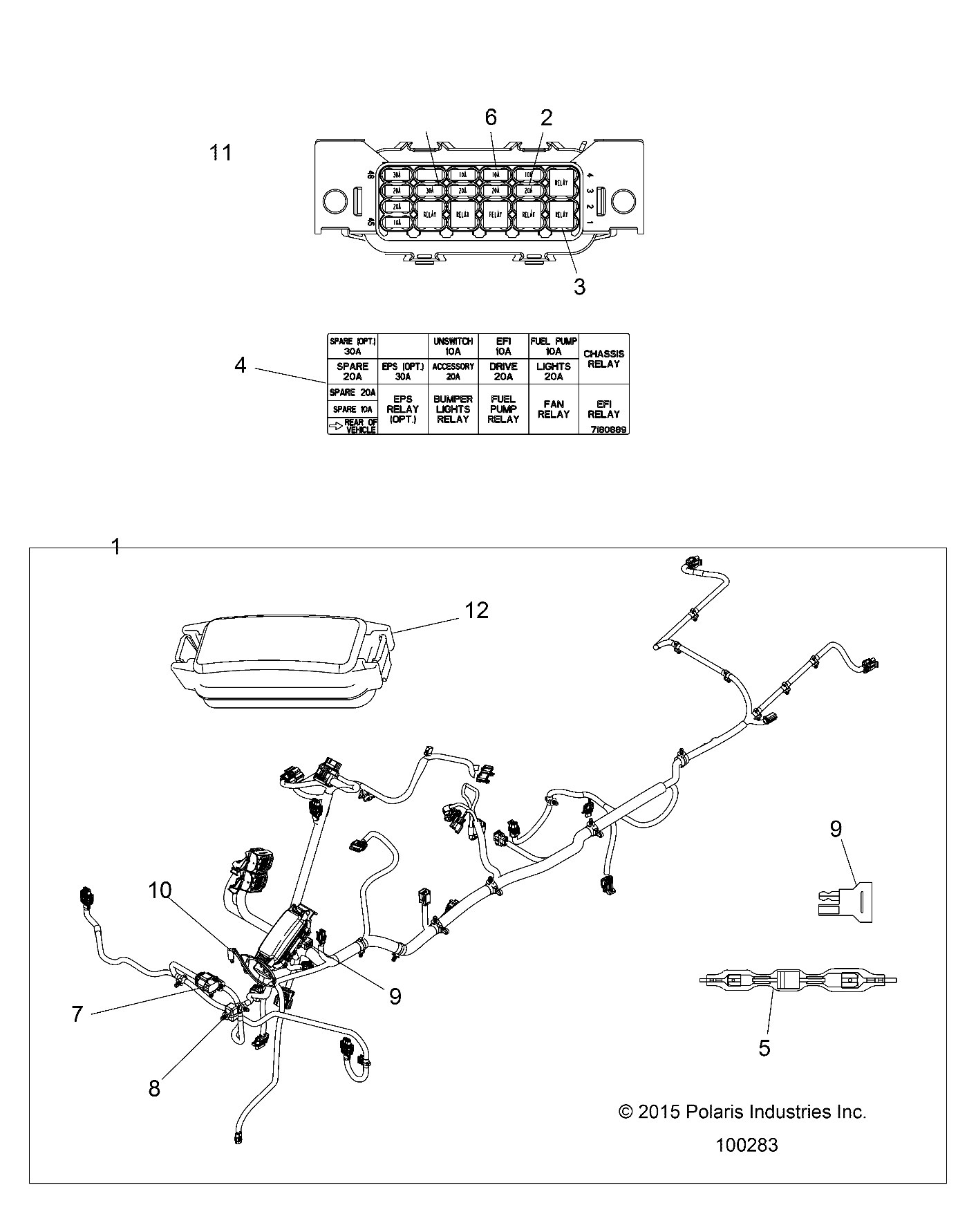 ELECTRICAL, HARNESS - A16SUE57F1 (100283)