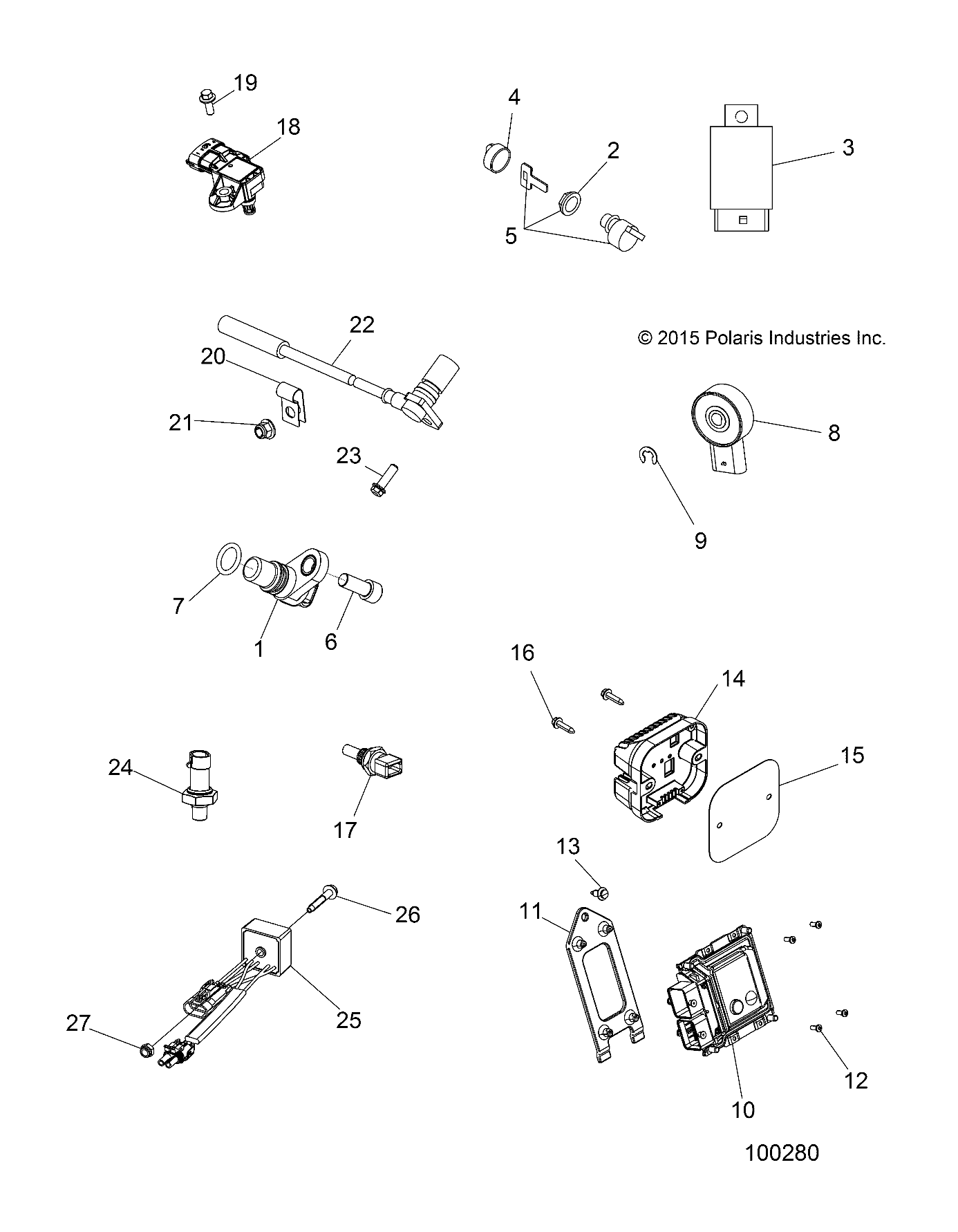 ELECTRICAL, SWITCHES, SENSORS and ECM MODULES - A16SUE57F1 (100284)