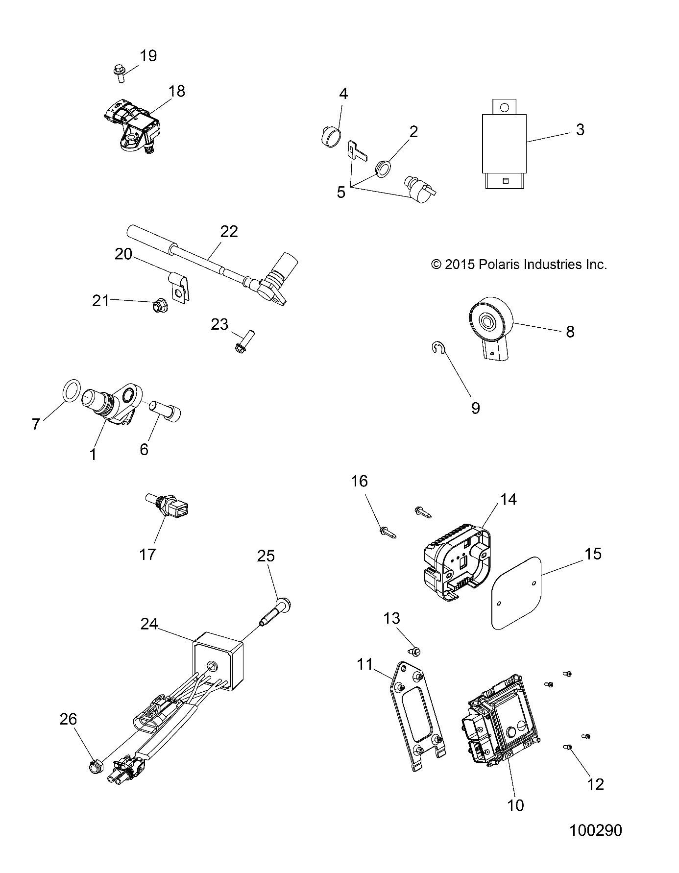 ELECTRICAL, SWITCHES, SENSORS and ECM MODULES - A16SUC57C1 (100290)