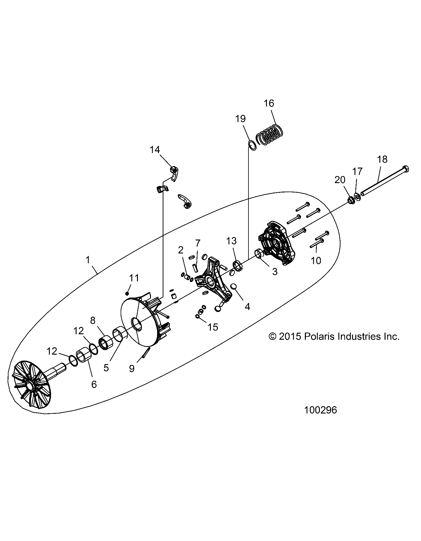 DRIVE TRAIN, CLUTCH, PRIMARY - A18DCE87BB (100296)